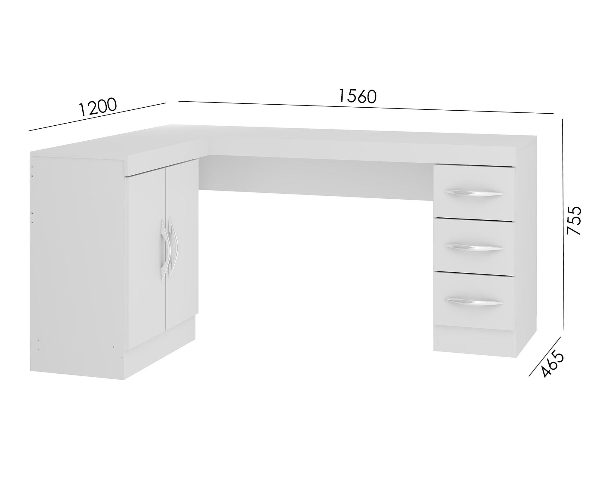 Escritorio esquinero blanco 2 Altavision-2