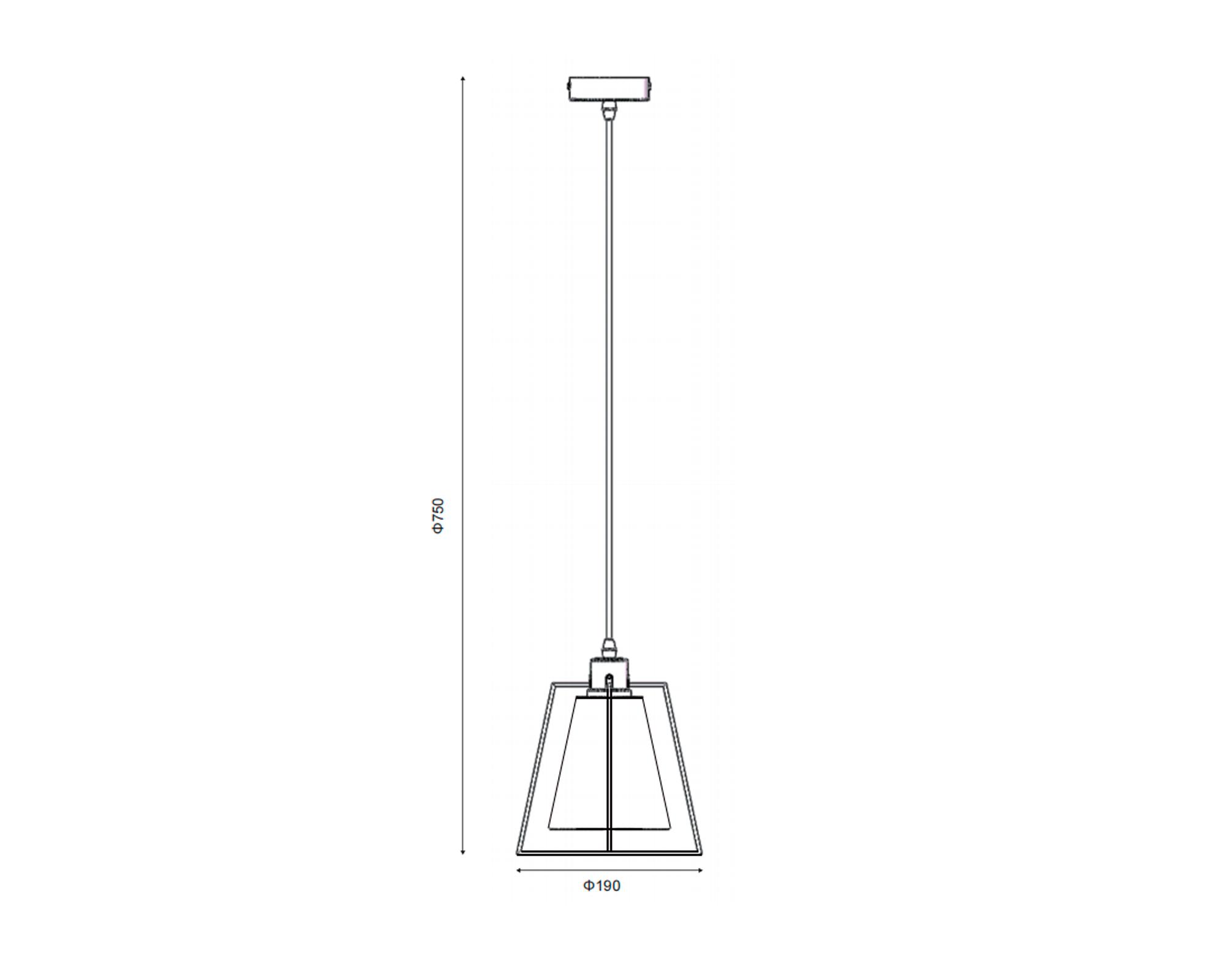 Lámpara colgar 1L E27 Egaleo negro/blanco Abitare-3