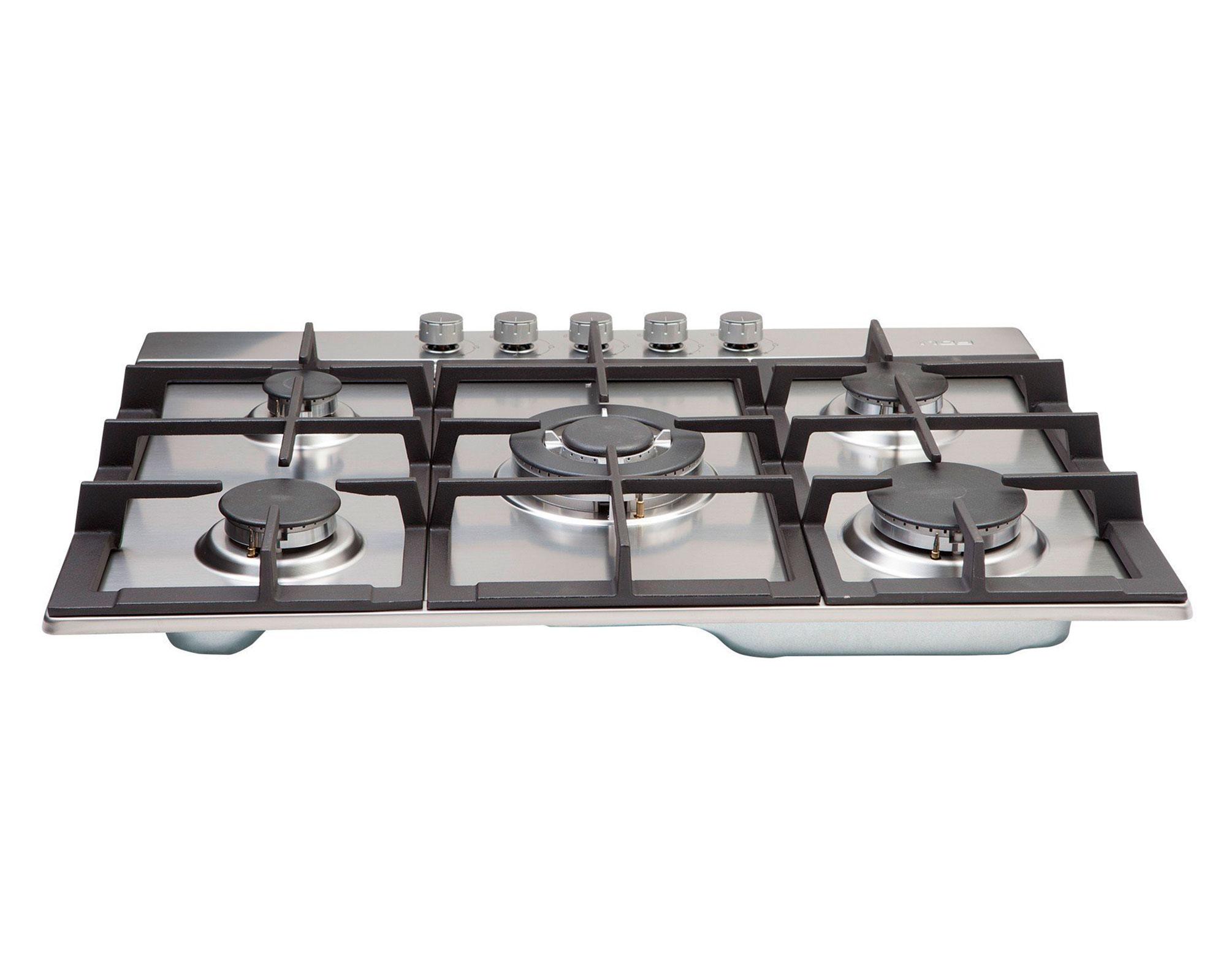 Encimera a gas 5 quemadores Design 70 BUT inox FDV-2