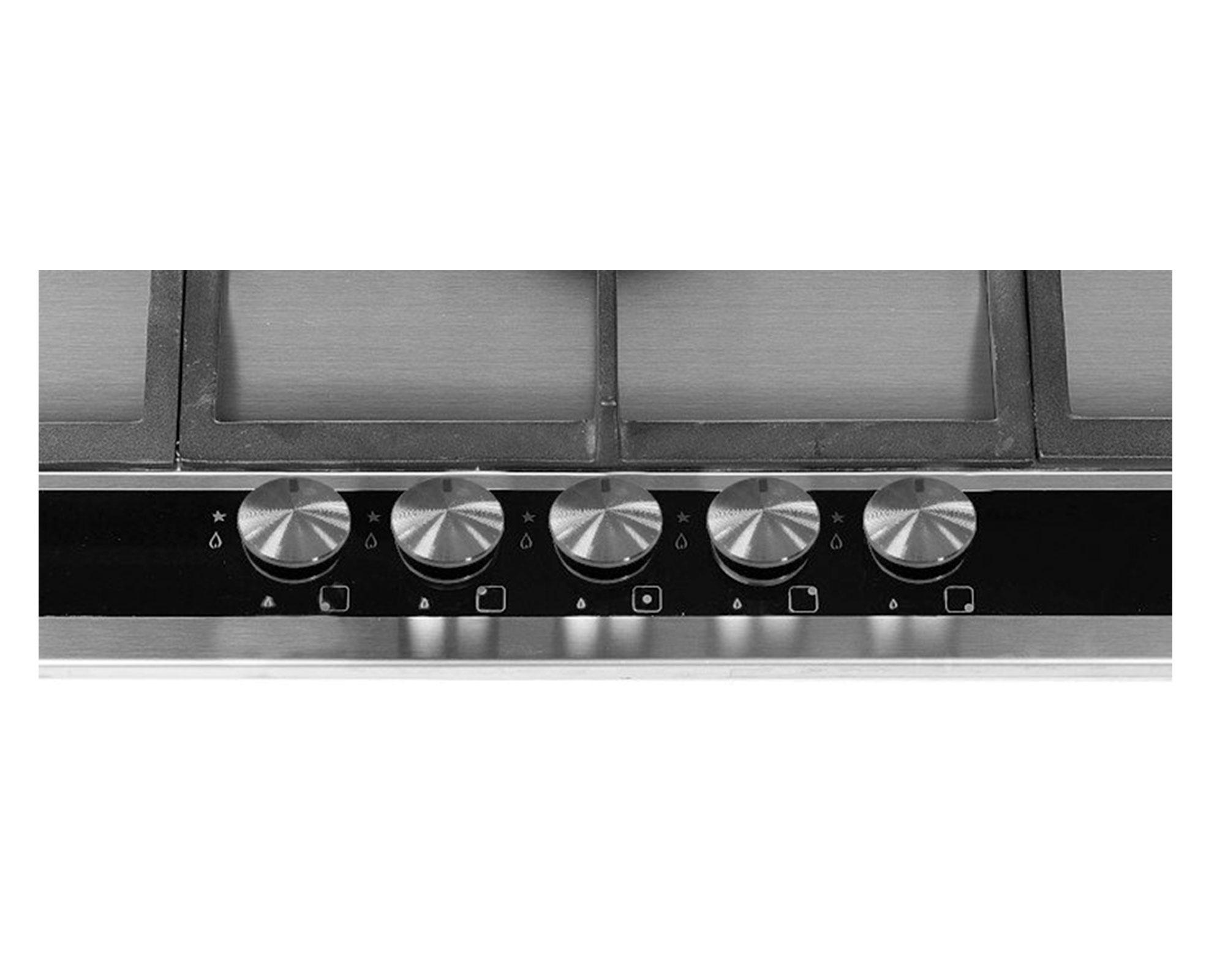 Encimera a gas 5 quemadores Prestige 90 NAT inox FDV-2
