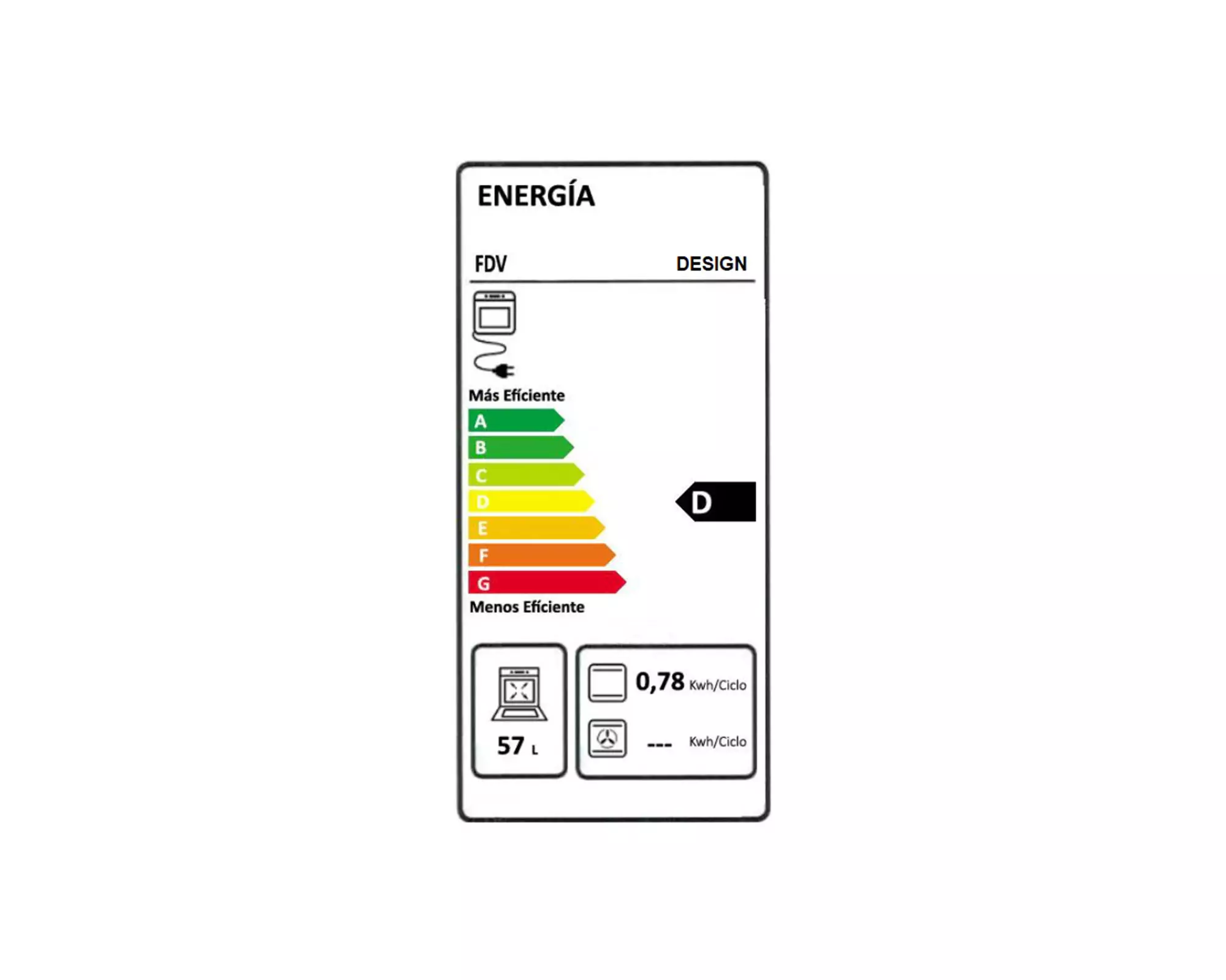 Horno eléctrico Design acero 57 lt-4