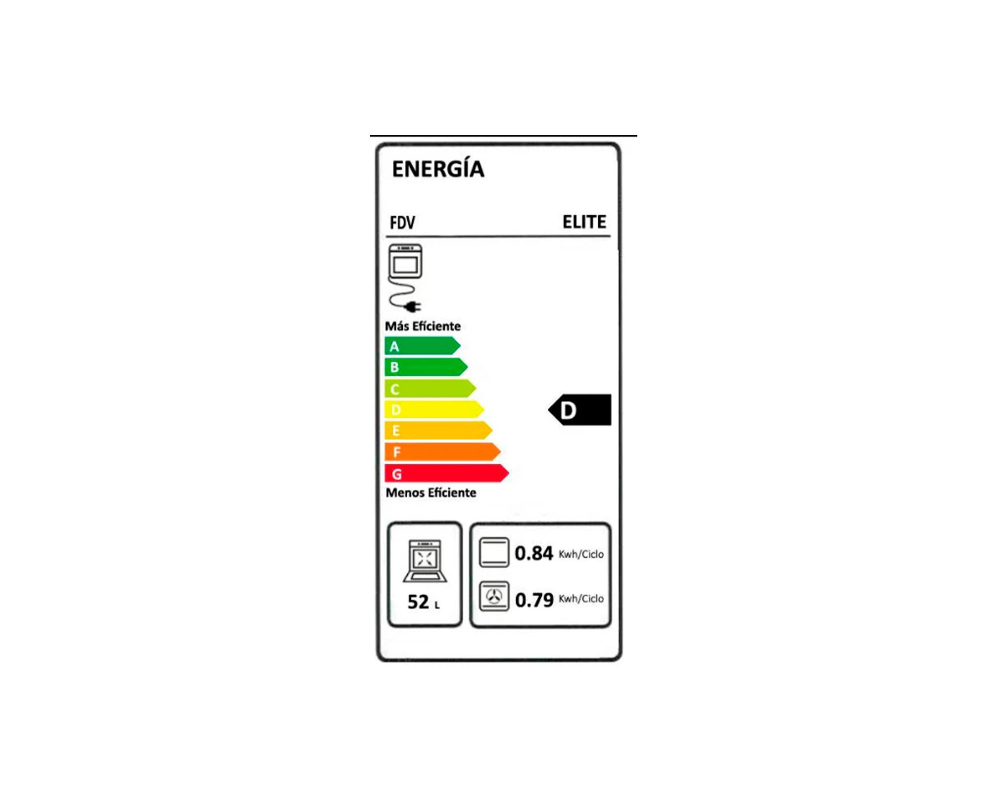 Horno eléctrico empotrado Elite con convector 52 lt-4