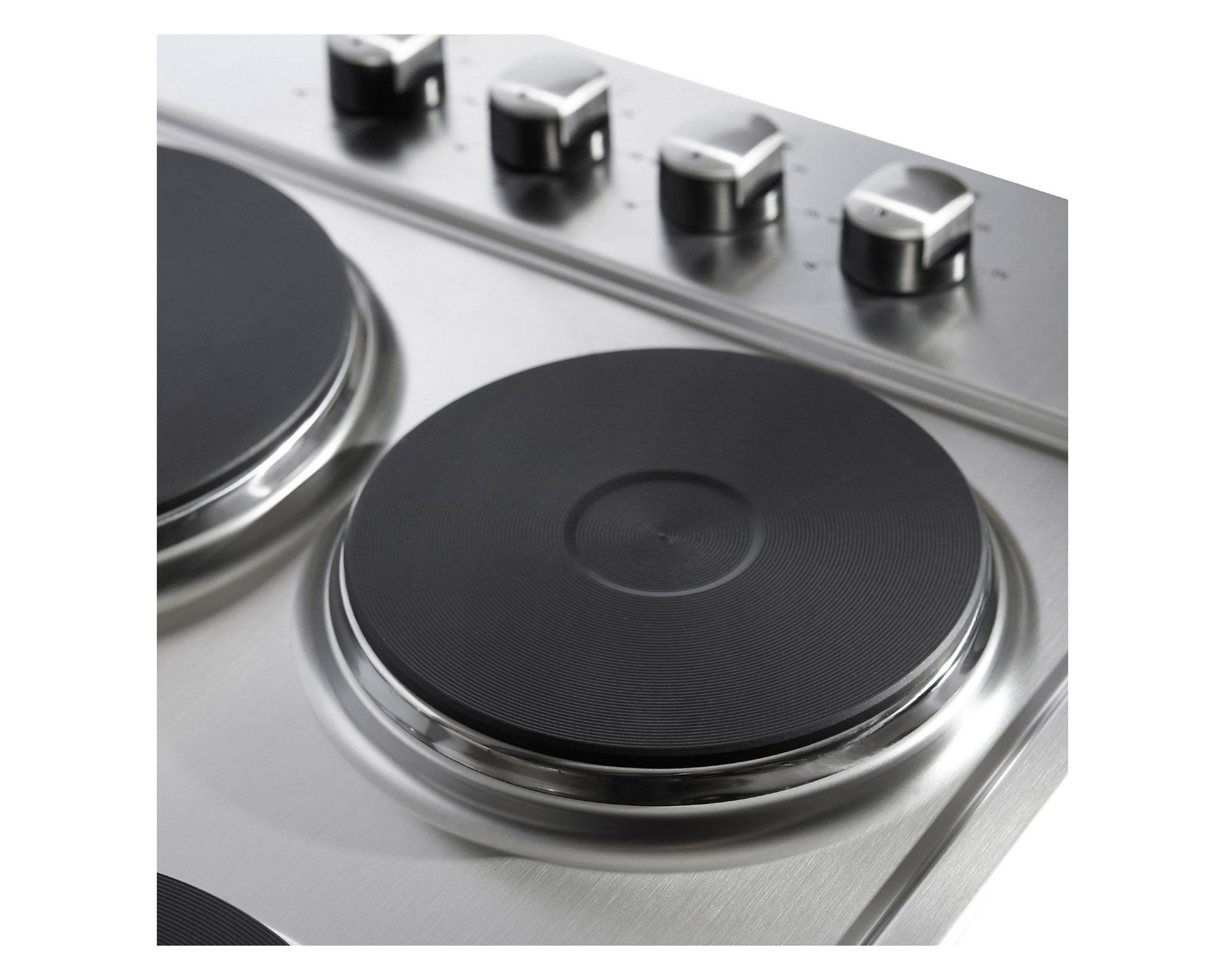 Encimera eléctrica 4 quemadores Neu 4P 50 inox Kubli-3