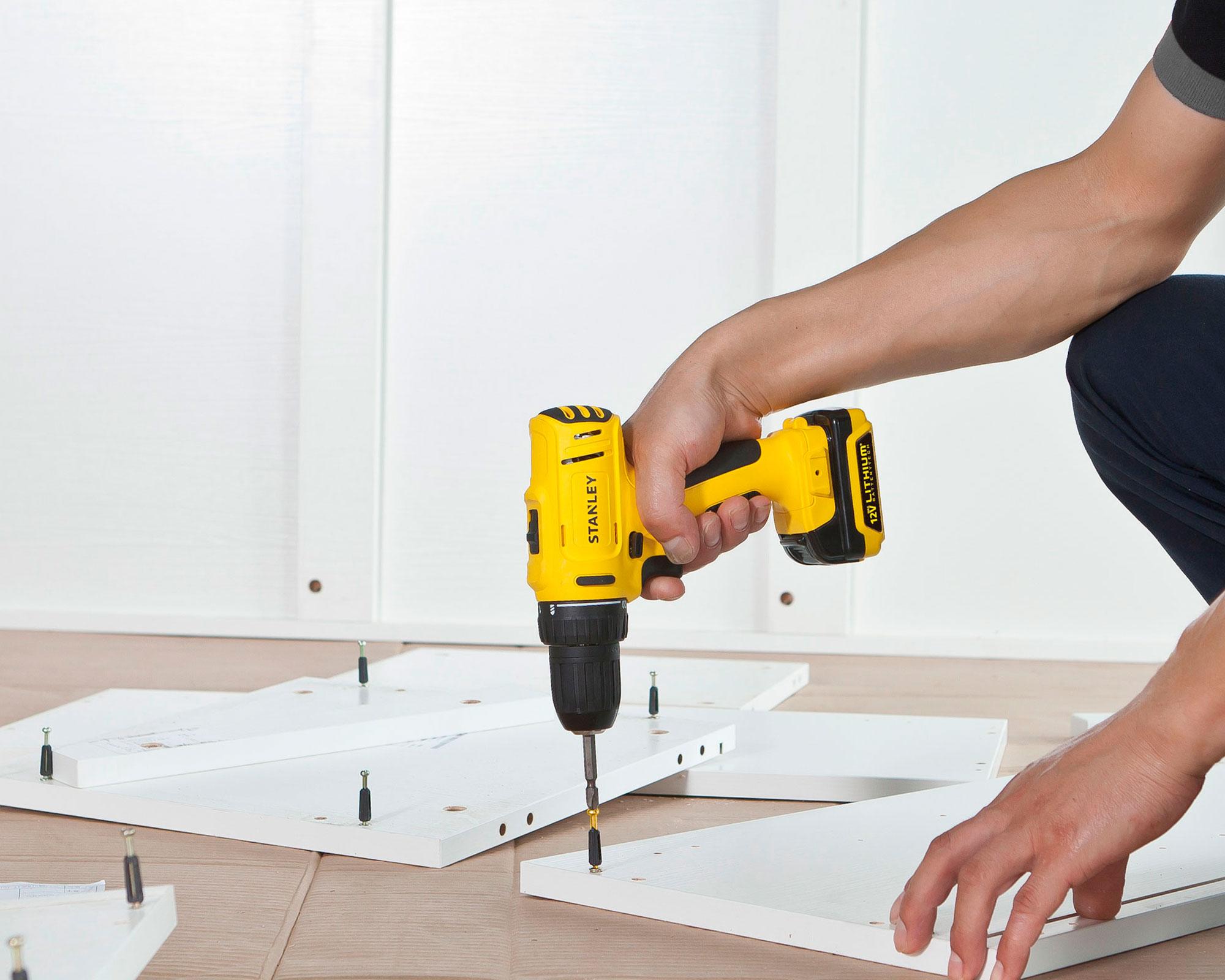 Taladro rotación inalámbrico 12V 10mm SCD121S2K-B2 + 2 baterías 1,5 Ah Stanley-7