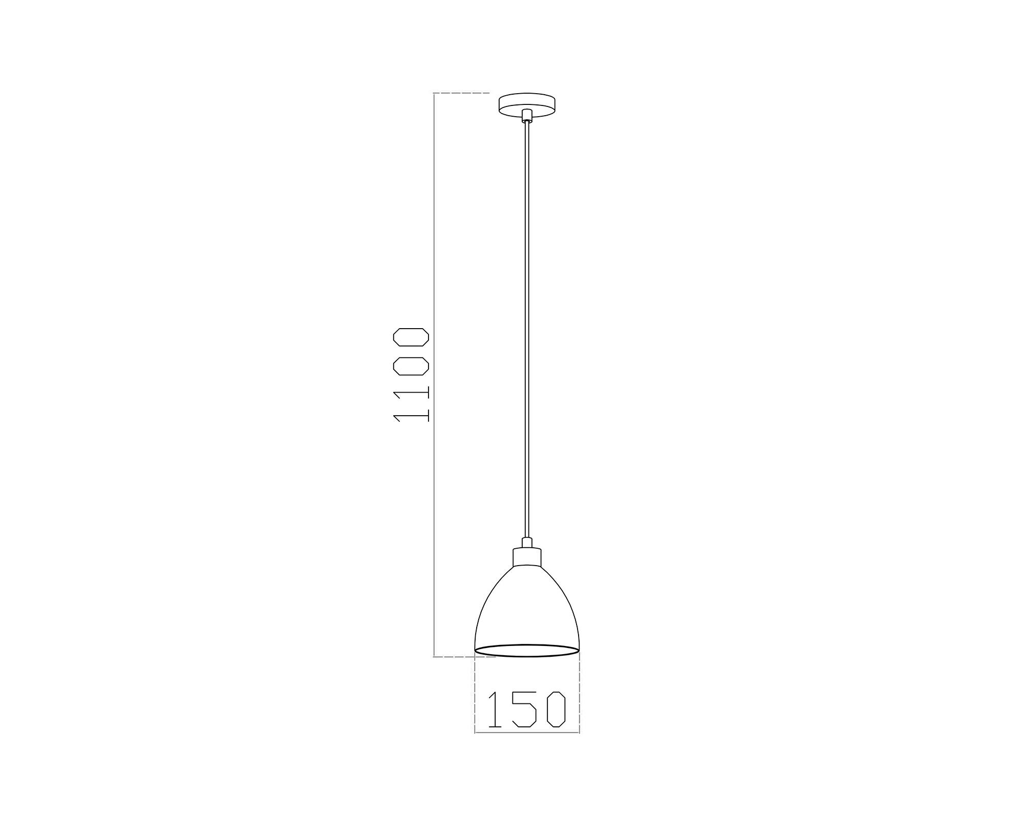 Lámpara colgar 1L E27 Cono 2.0 amarillo Abitare-3
