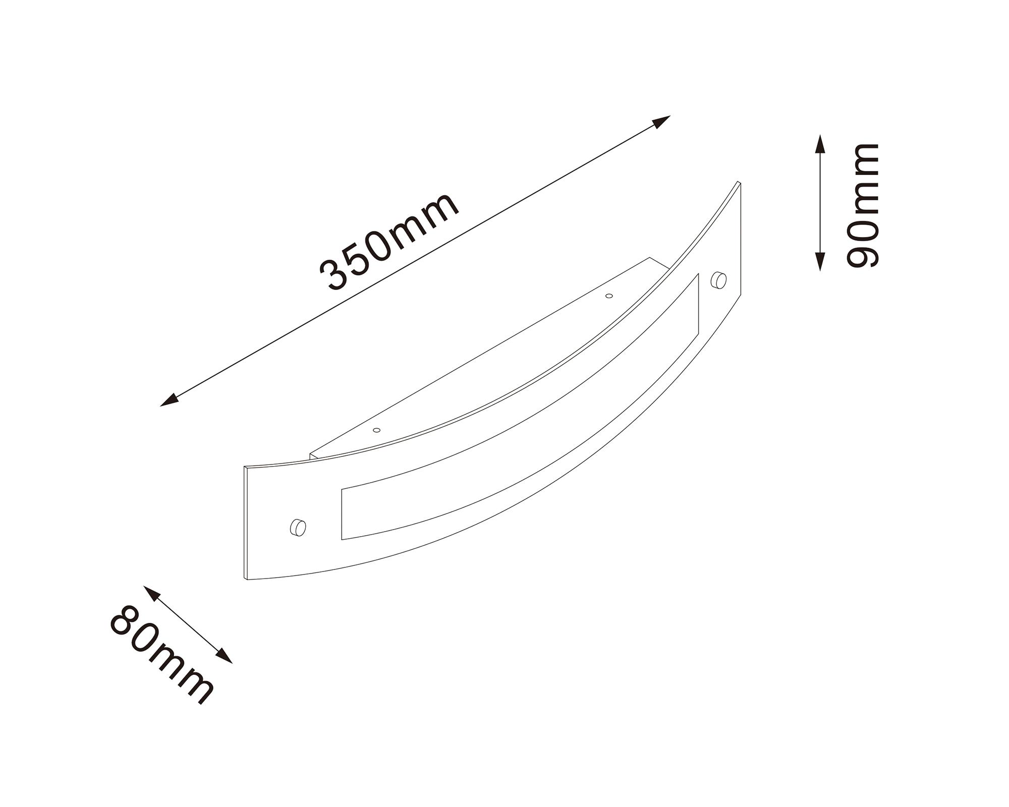 Plafón LED 1L Rectangular Abitare-3