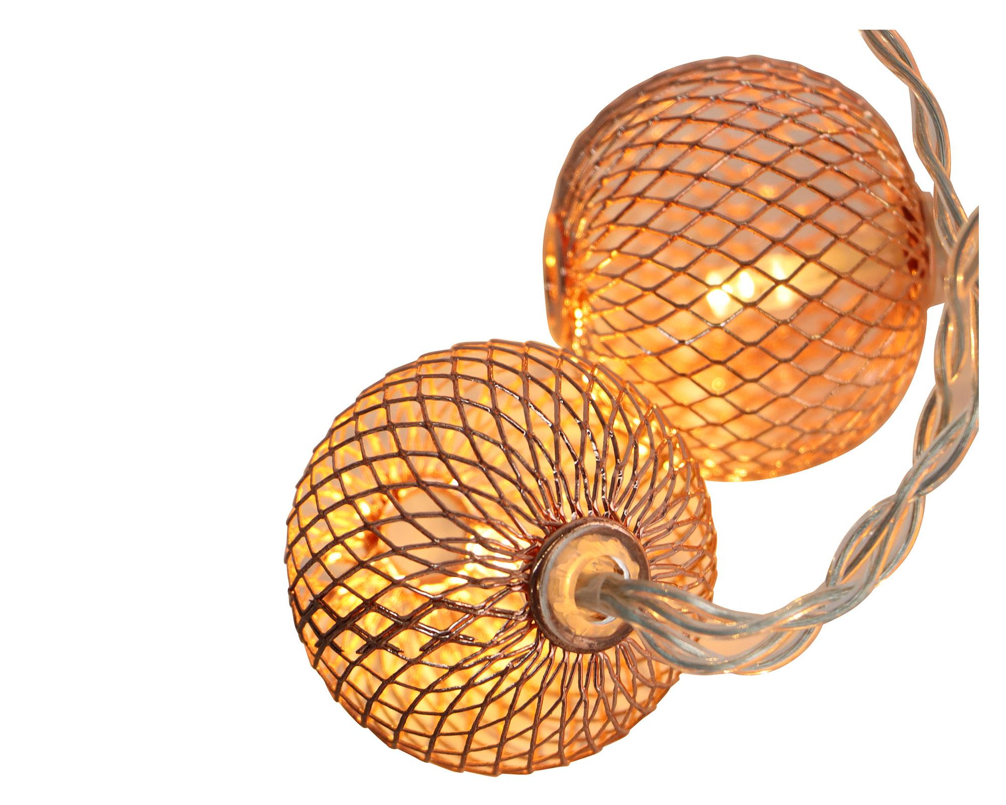 Guirnalda LED 10L panal 2.0 copper Abitare-1