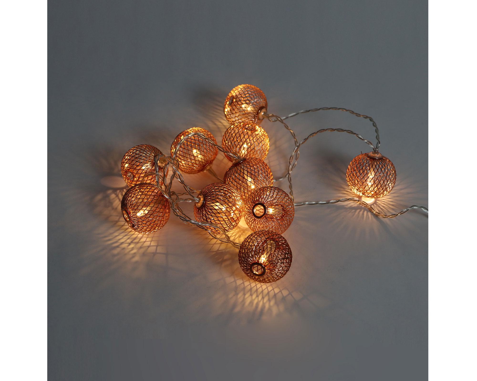 Guirnalda LED 10L panal 2.0 copper Abitare-2