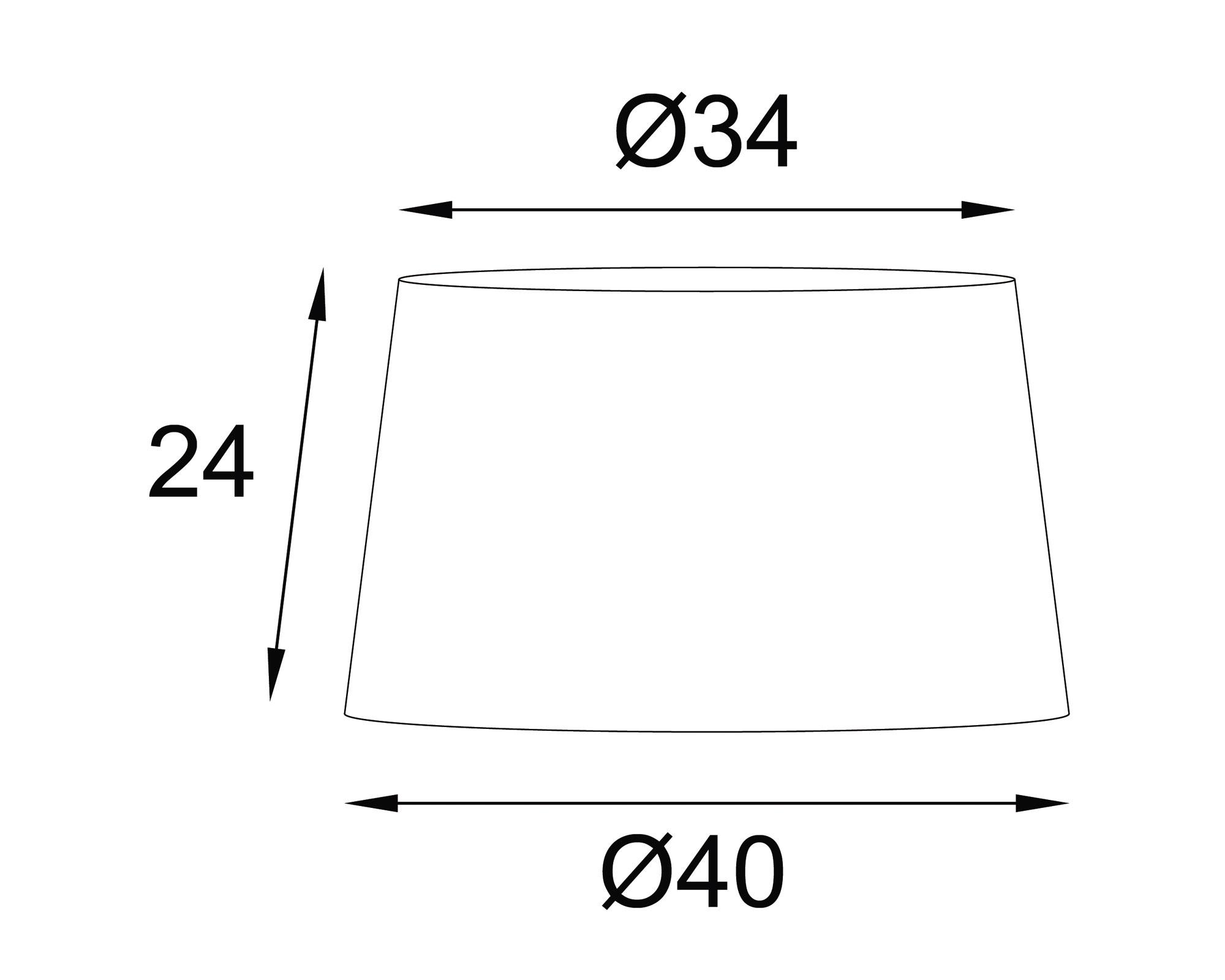 Pantalla 40 cm Lisa gris Abitare-4
