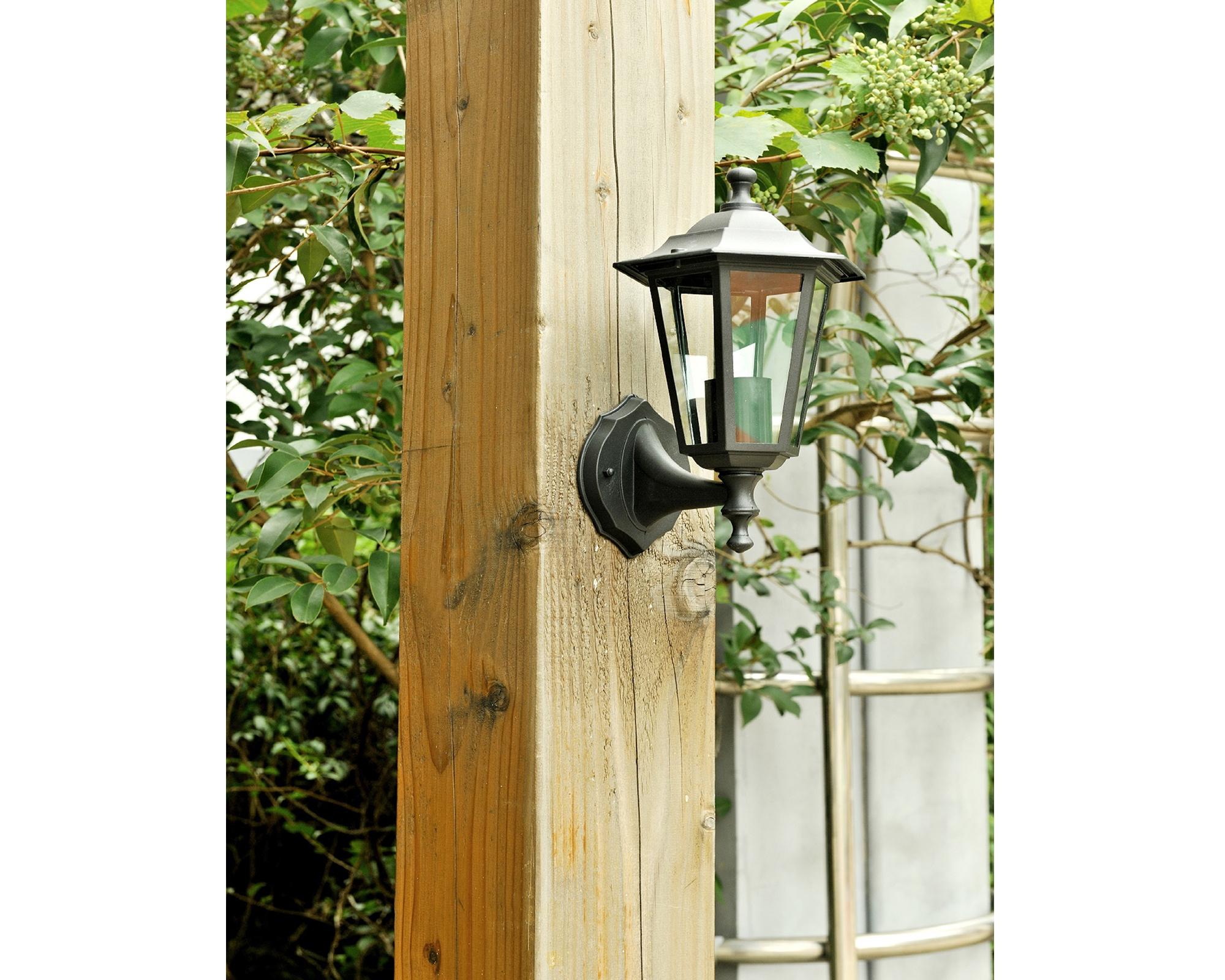 Farol pared 1L E27 Yiyo negro 2 unidades Abitare-3