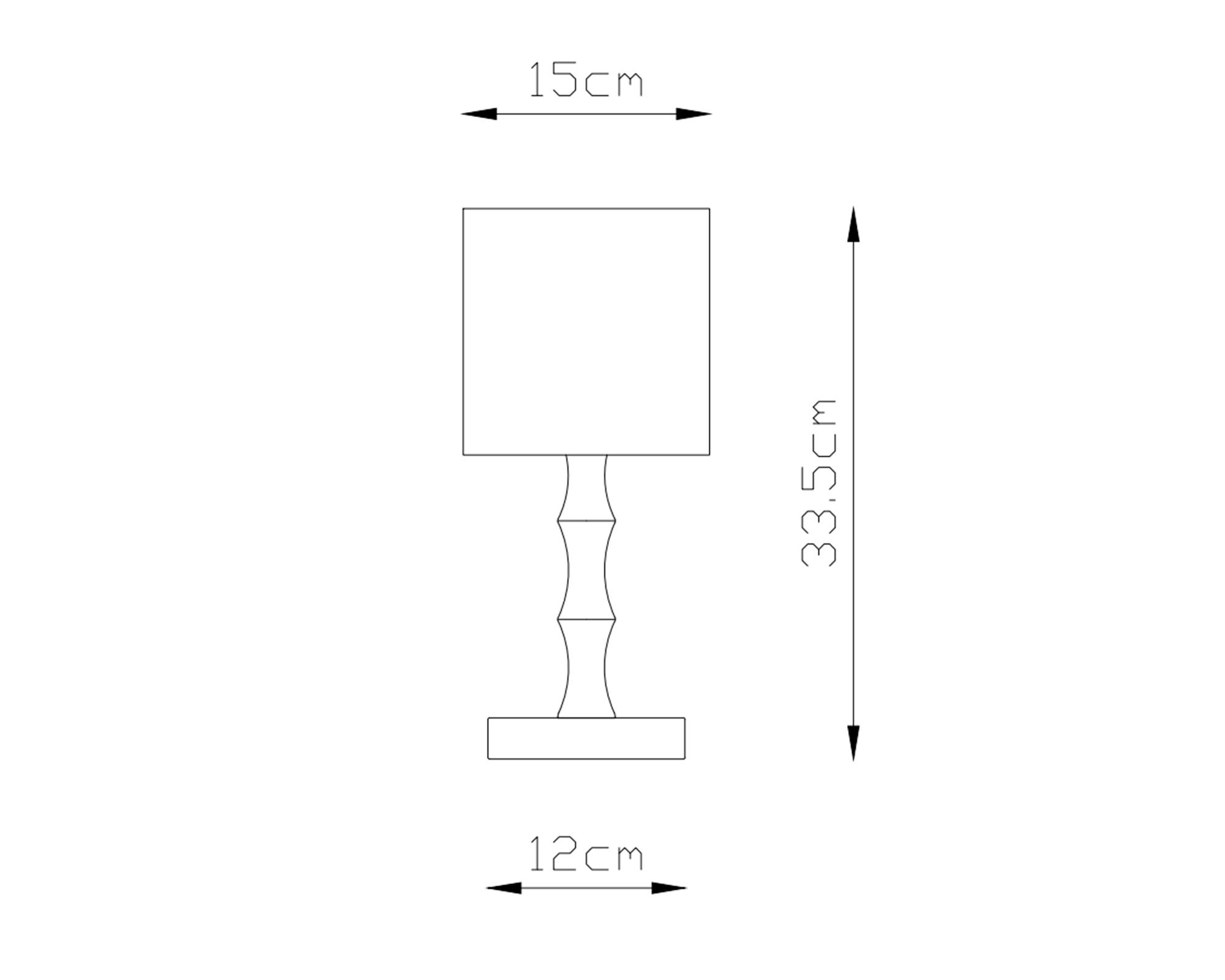 Lámpara sobremesa 1L E27 Omis 2.0-4