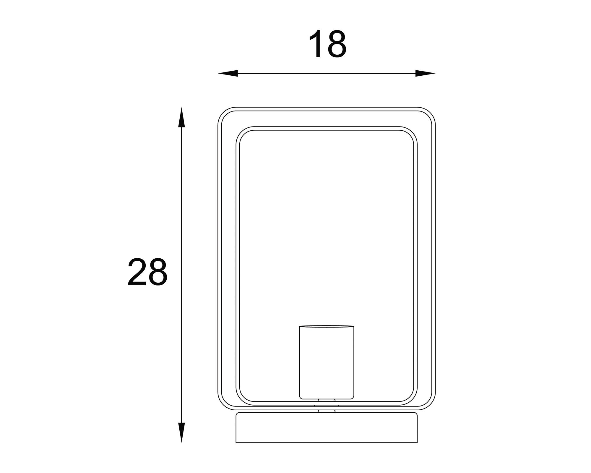 Lámpara sobremesa 1L E27 Blush Abitare-5