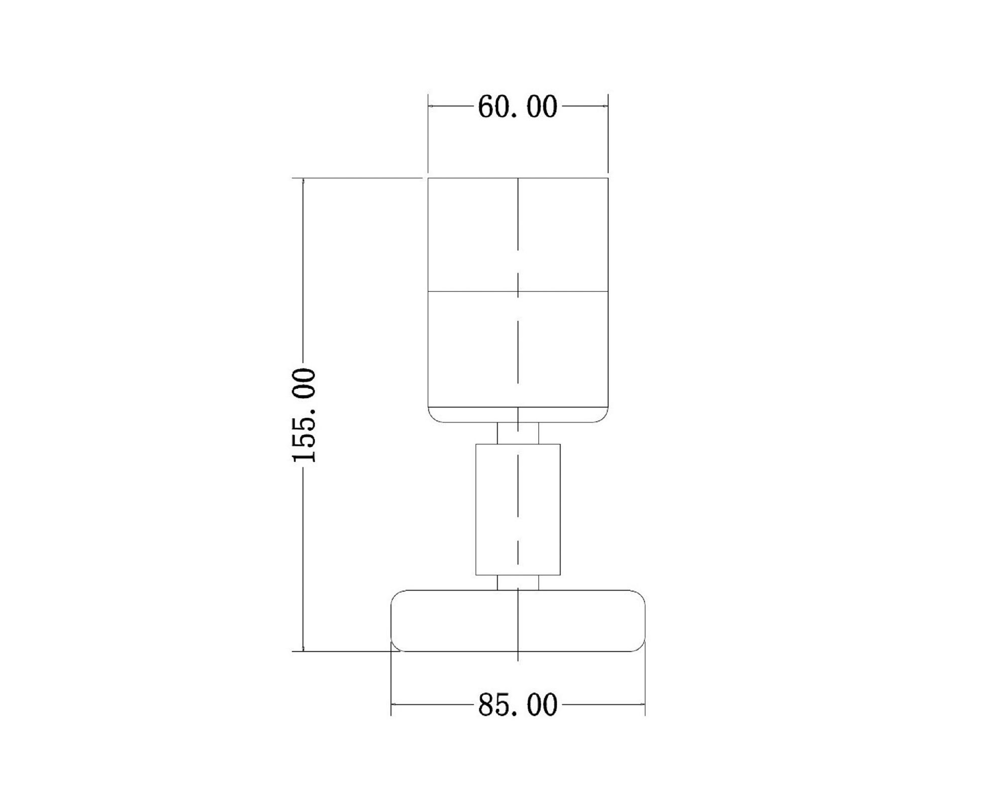 Aplique 1L GU10 inox Abitare-4