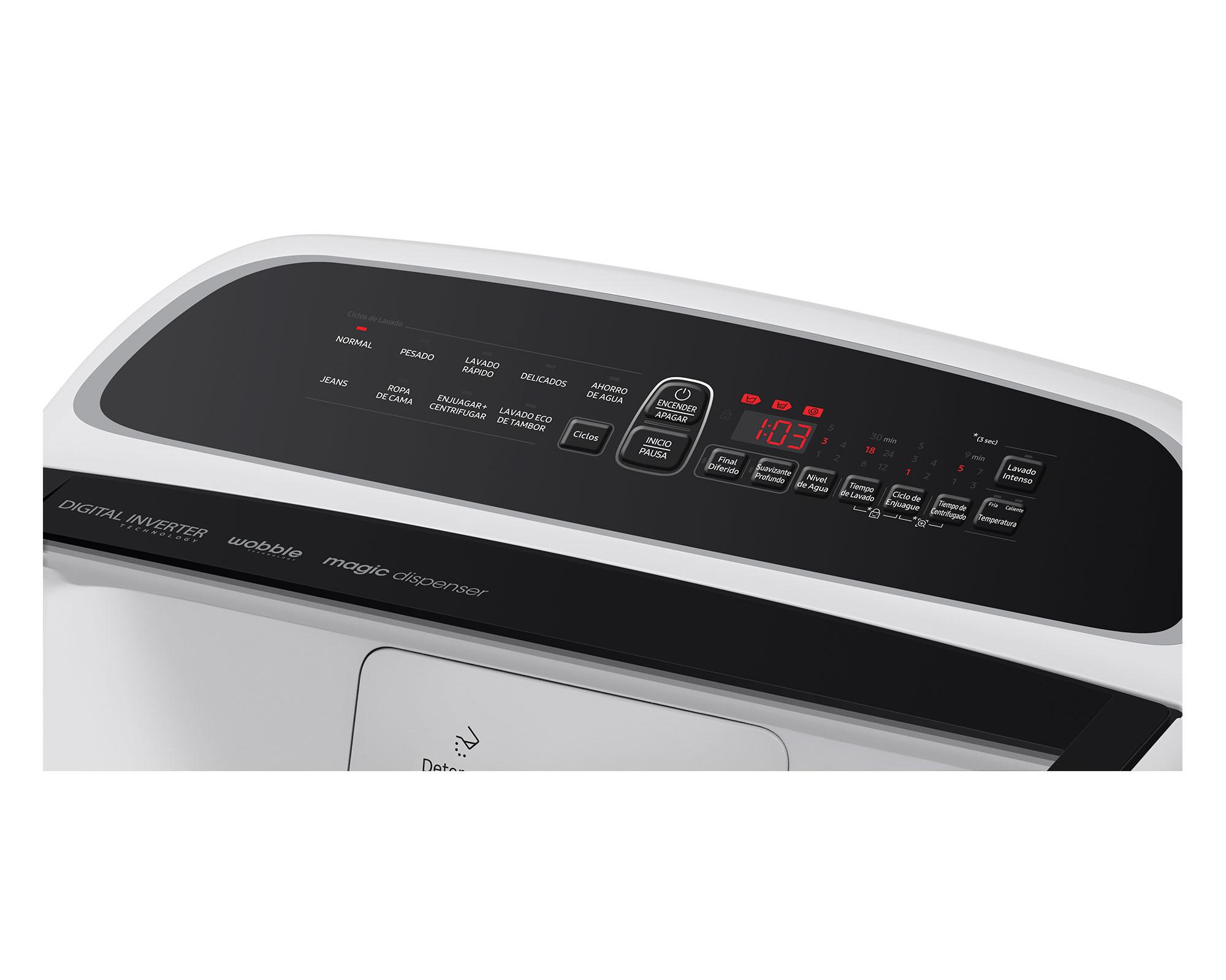 Lavadora carga superior 19 kg WA19T6260BW/ZS Samsung-8