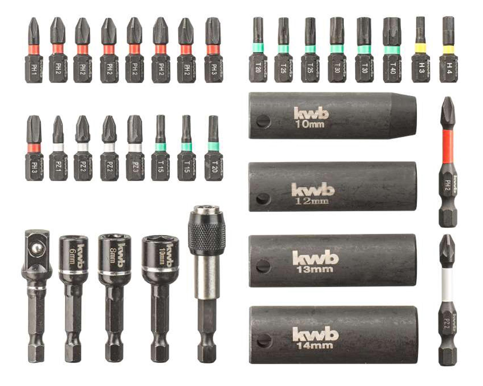 Set de puntas Impact 35 piezas KWB.-2