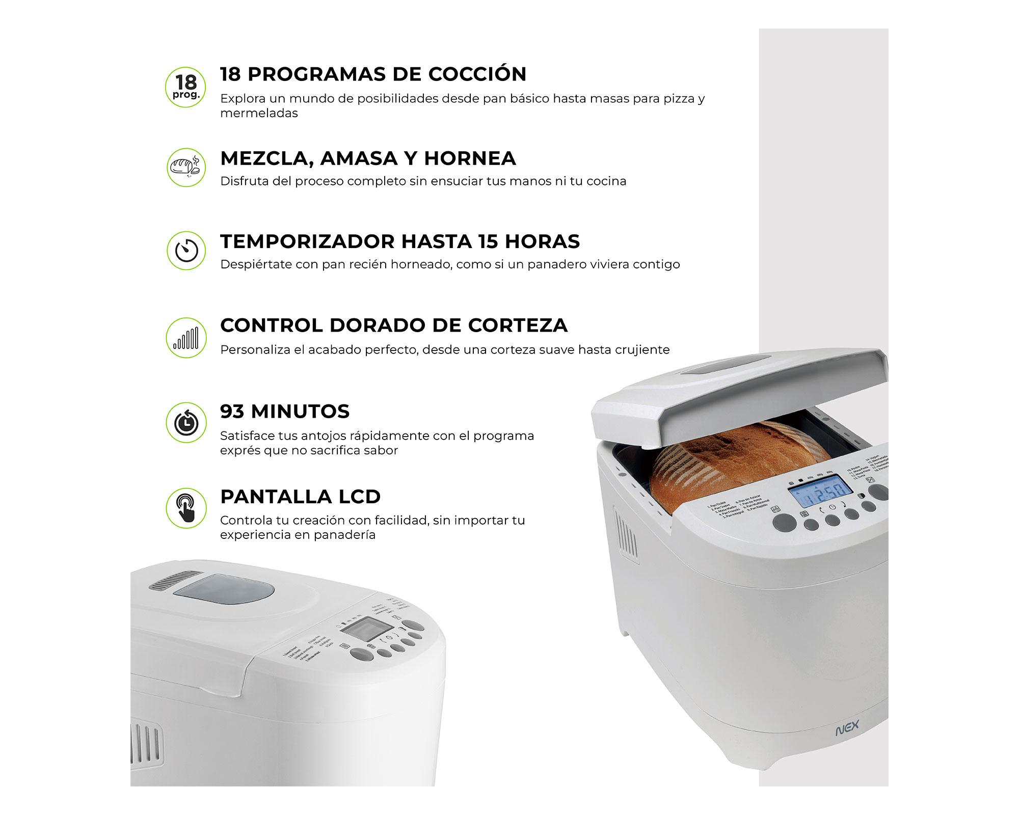 Máquina de pan BM360020 blanco Nex.-8