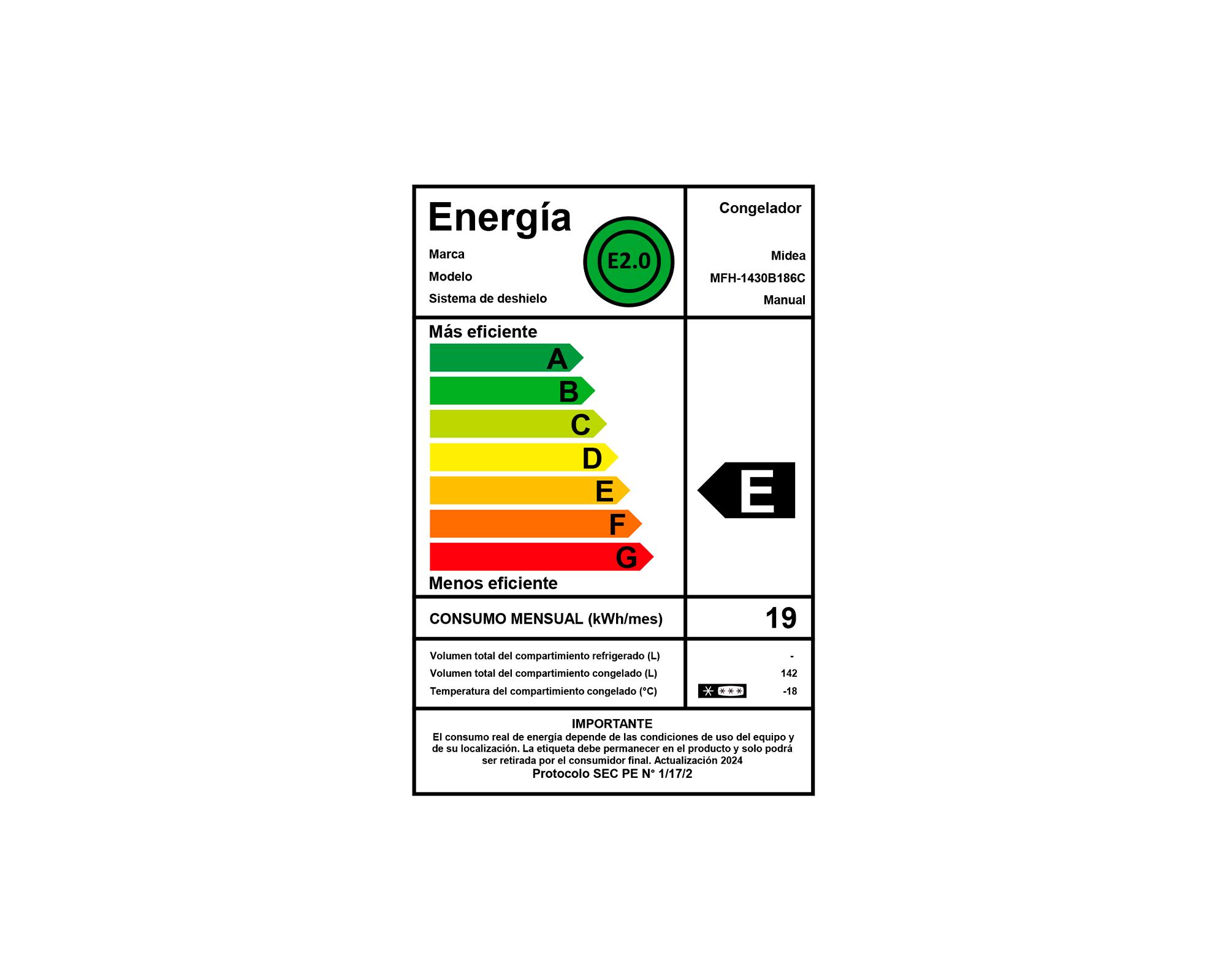 Freezer horizontal MFH-1430B186C blanco 142 lt-4