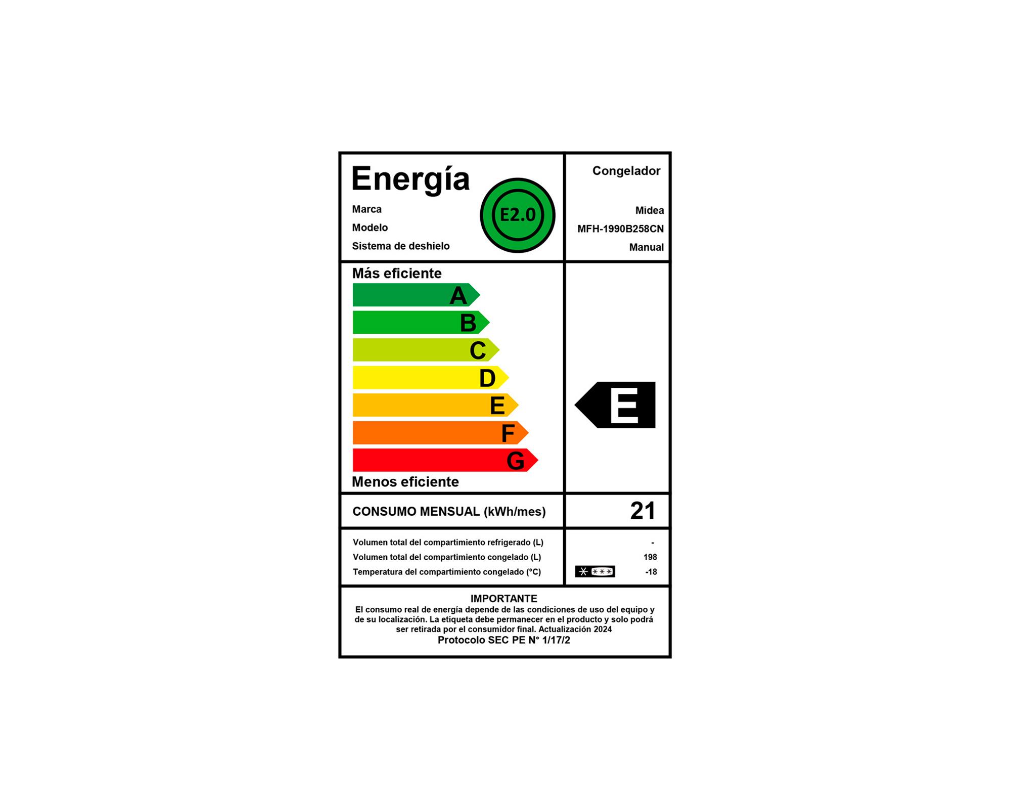 Freezer horizontal 198 litros MFH-1990B258CN blanco Midea-4