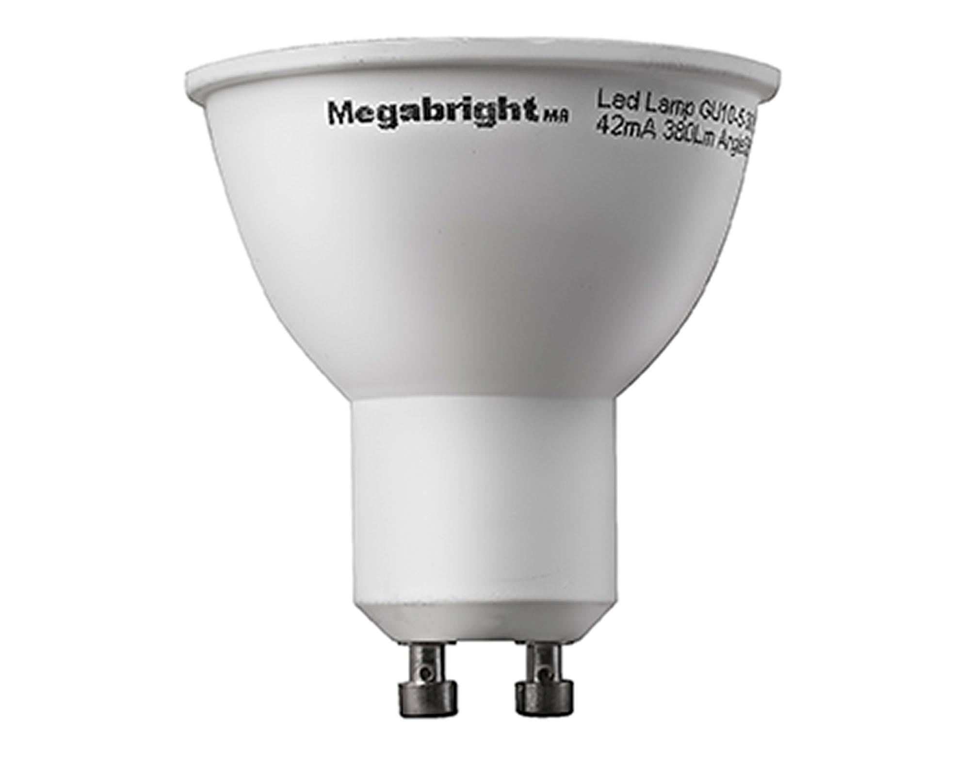 Ampolleta bright LED 5,5W GU10 luz fría PAR16 3 unidades Megabright-2