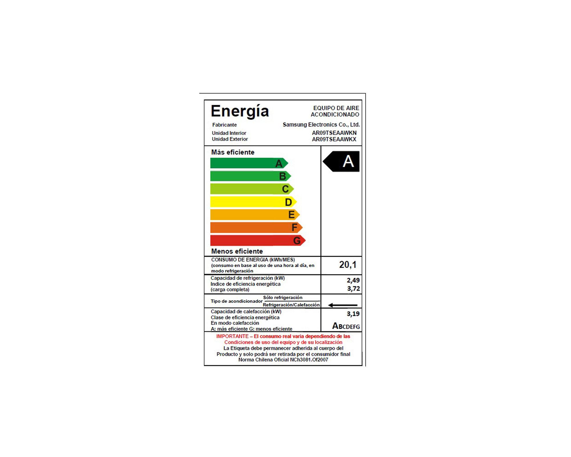 Aire acondicionado Split Wind-Free Inverter 9000 BTU frío/calor Samsung-26