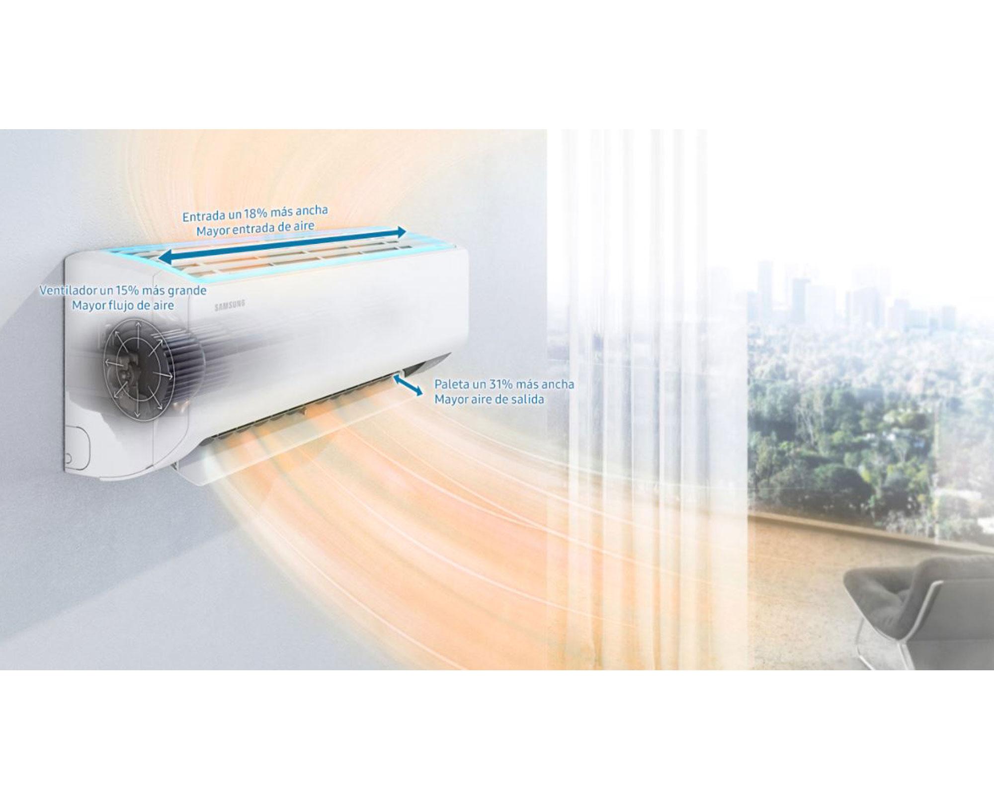 Aire acondicionado Split Wind-Free Inverter 9000 BTU frío/calor Samsung-14