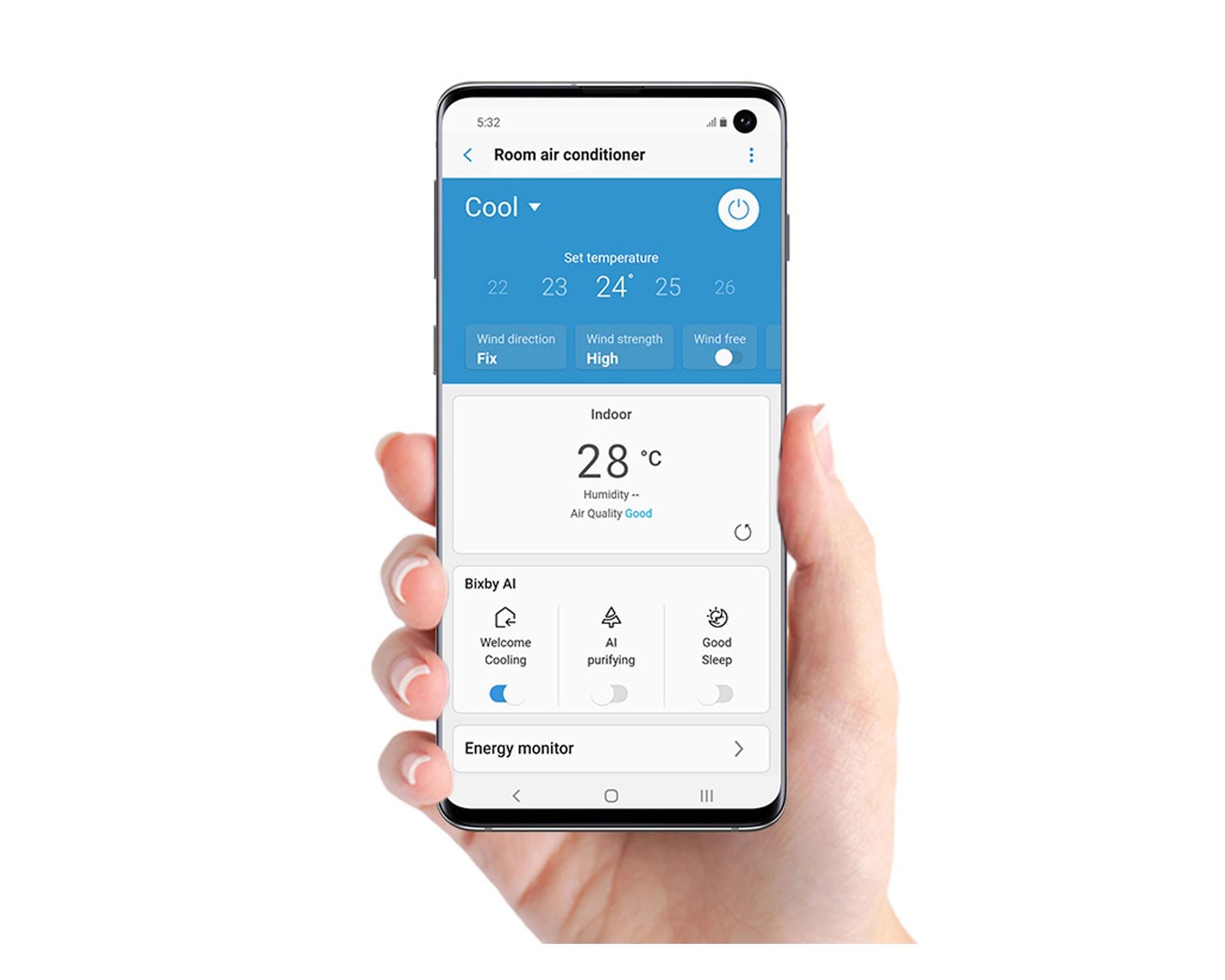 Aire acondicionado Split Wind-Free Inverter 9000 BTU frío/calor Samsung-15