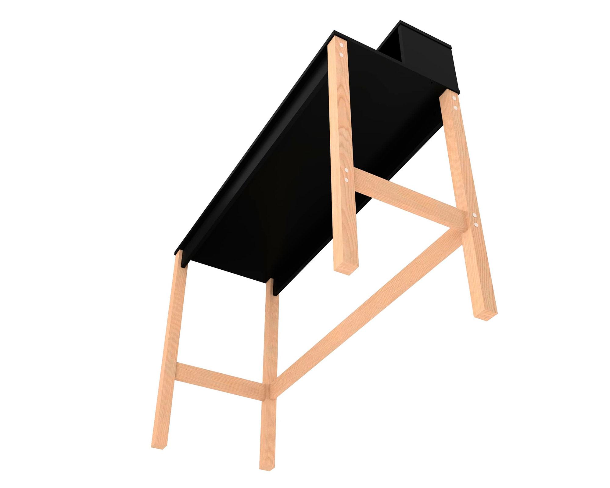 Escritorio Lance negro/natural Home Mobili-4