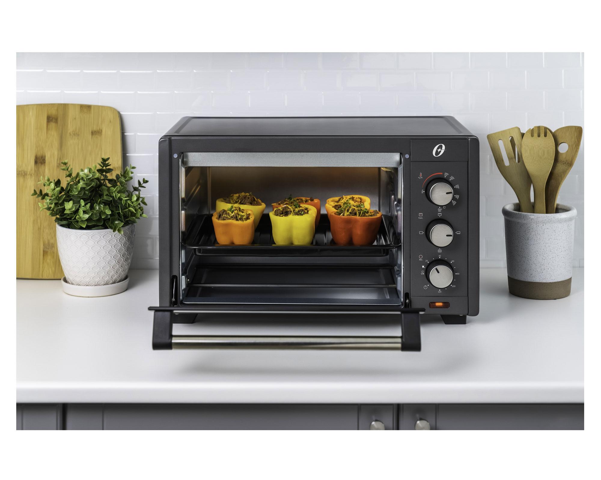 Horno eléctrico 30 litros gris Oster-6