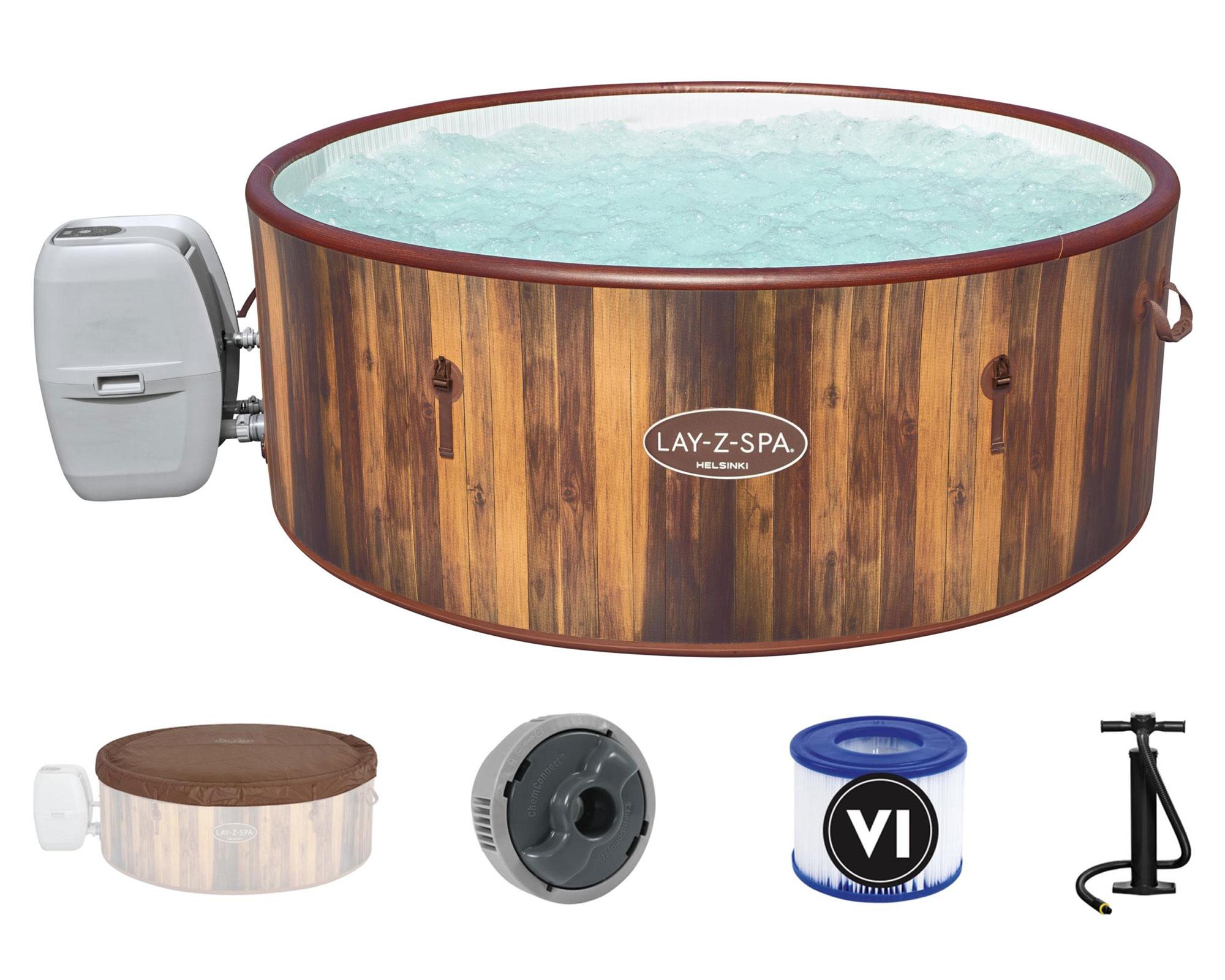 Spa inflable 7 personas 1123 litros Lay-Z-Spa Helsinki Bestway-0