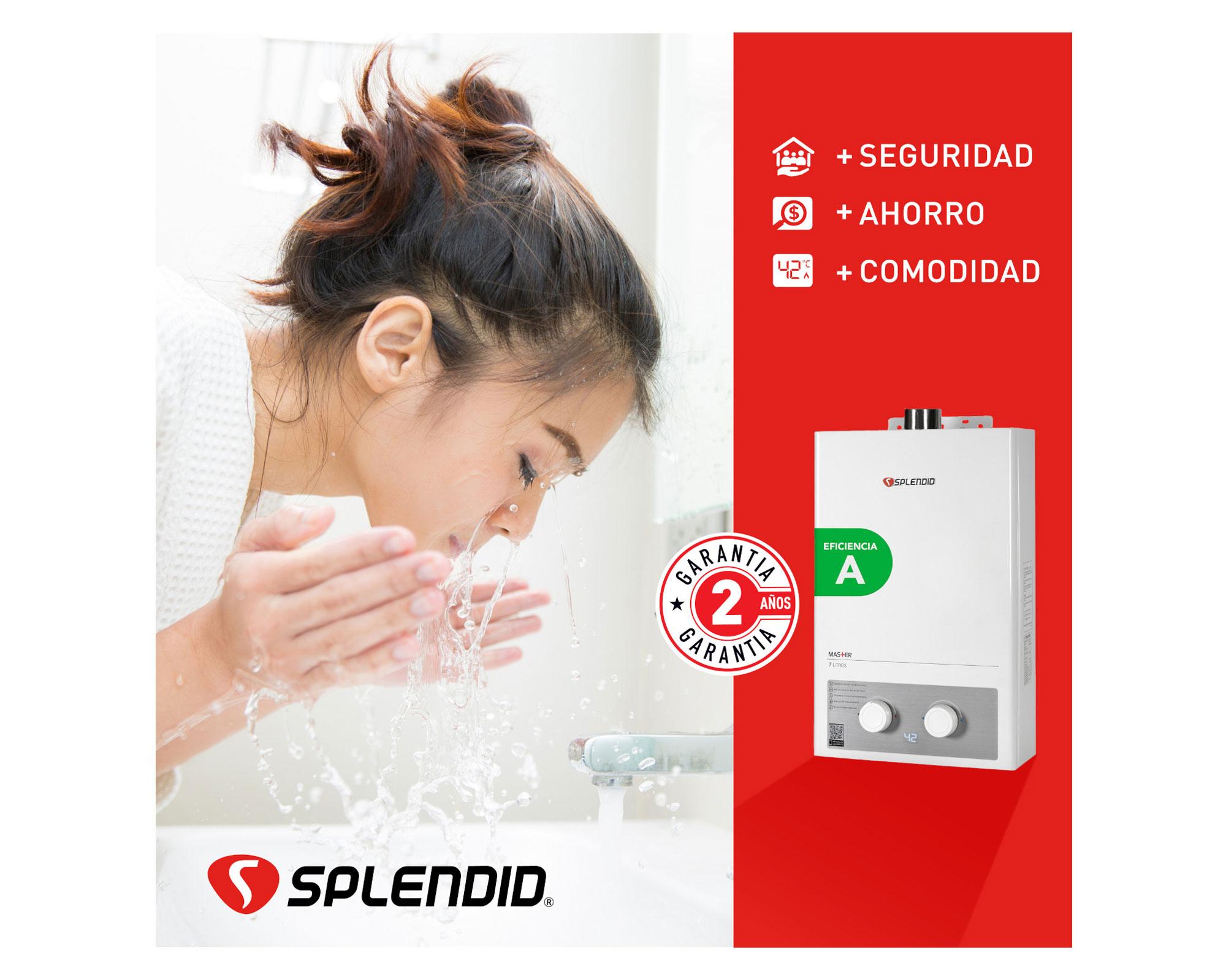 Calefont tiro forzado 7 litros gas natural Master Splendid-3