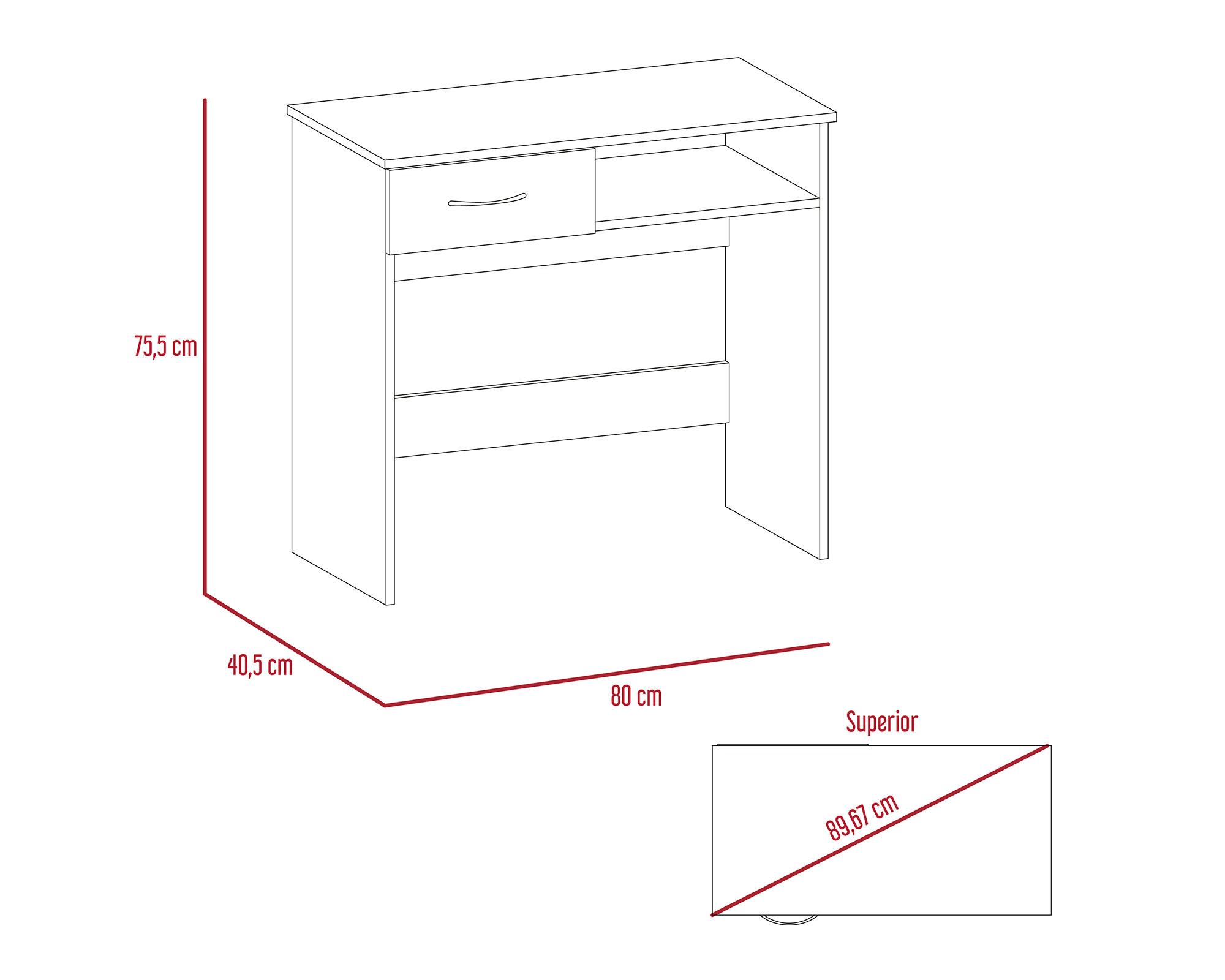 Escritorio + biblioteca Office wengue TuHome-11
