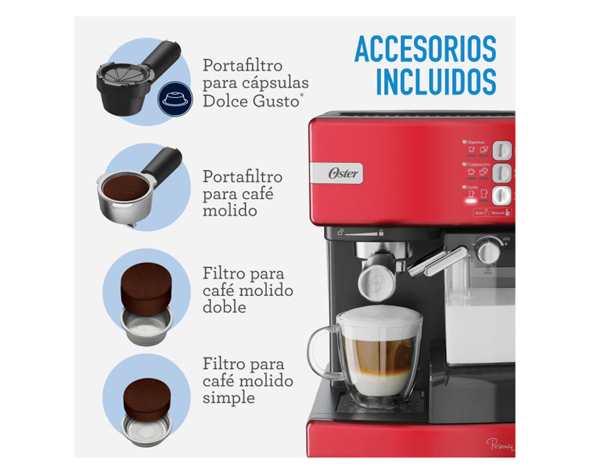 Cafetera Prima latte 6603R rojo 1500/450 ml-4