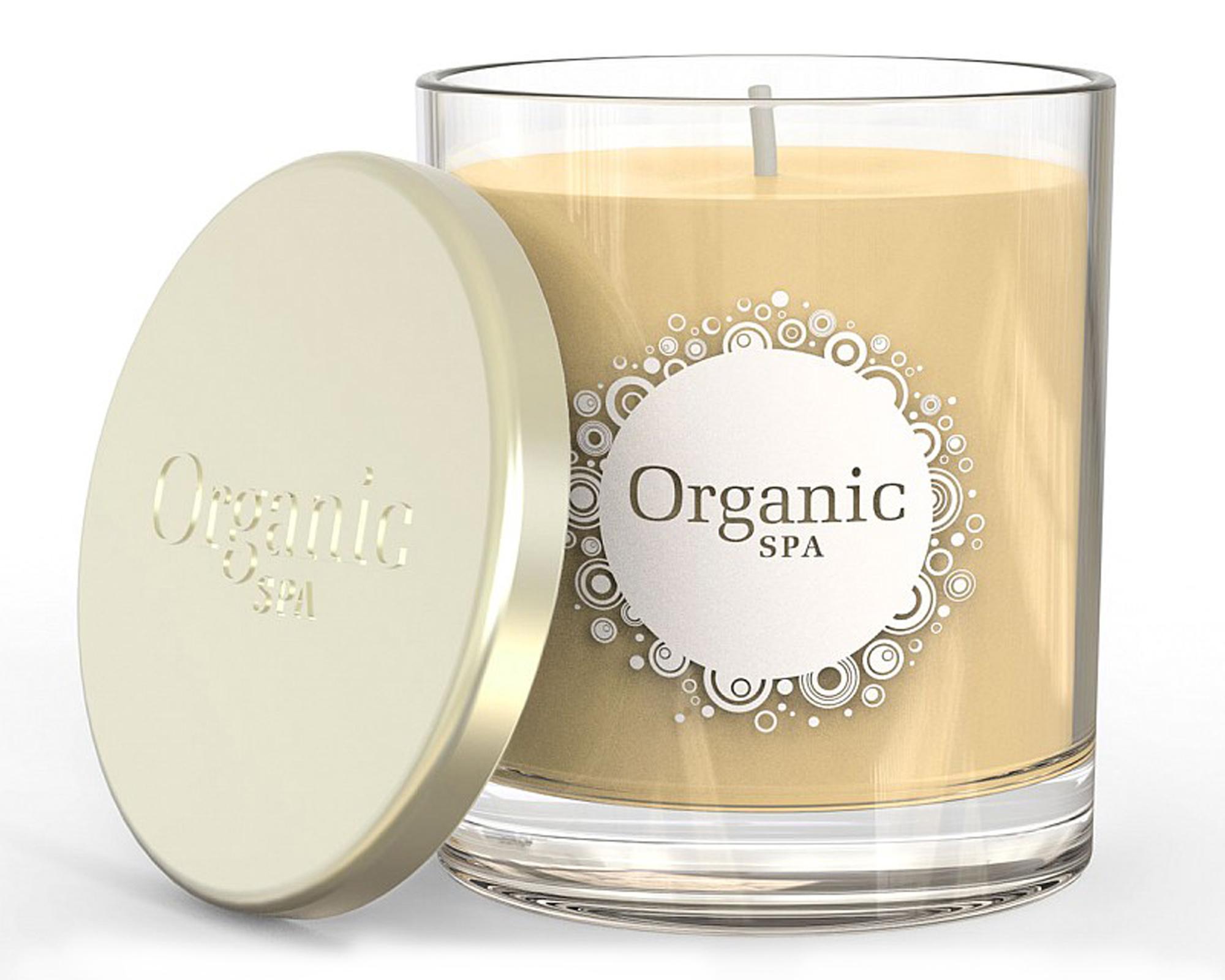 Vela aromática en vaso 8x8 cm coco/vainilla Organic Spa.-0