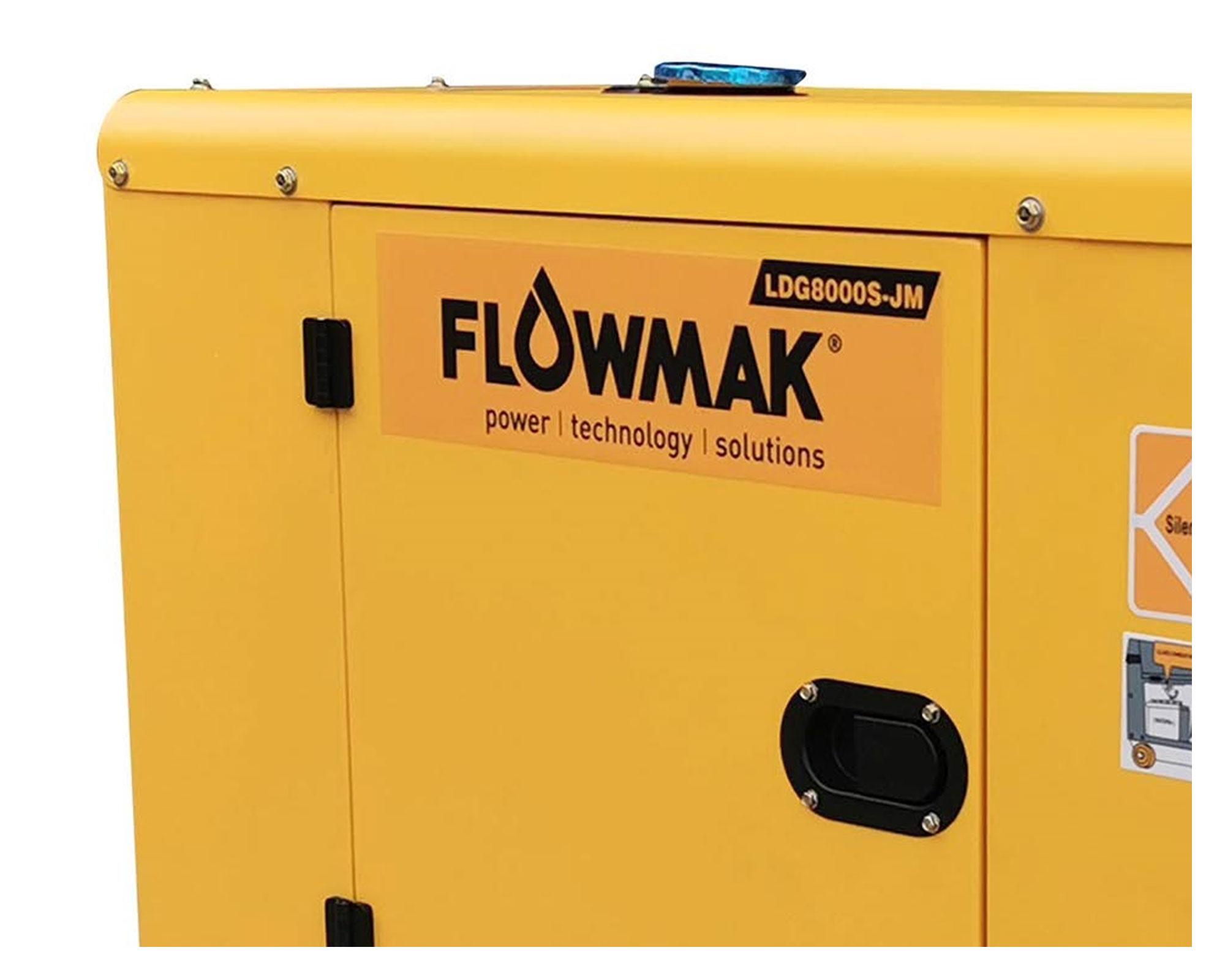 Generador a Diesel 6kw Insonorizado LDG8000S Flowmak-2