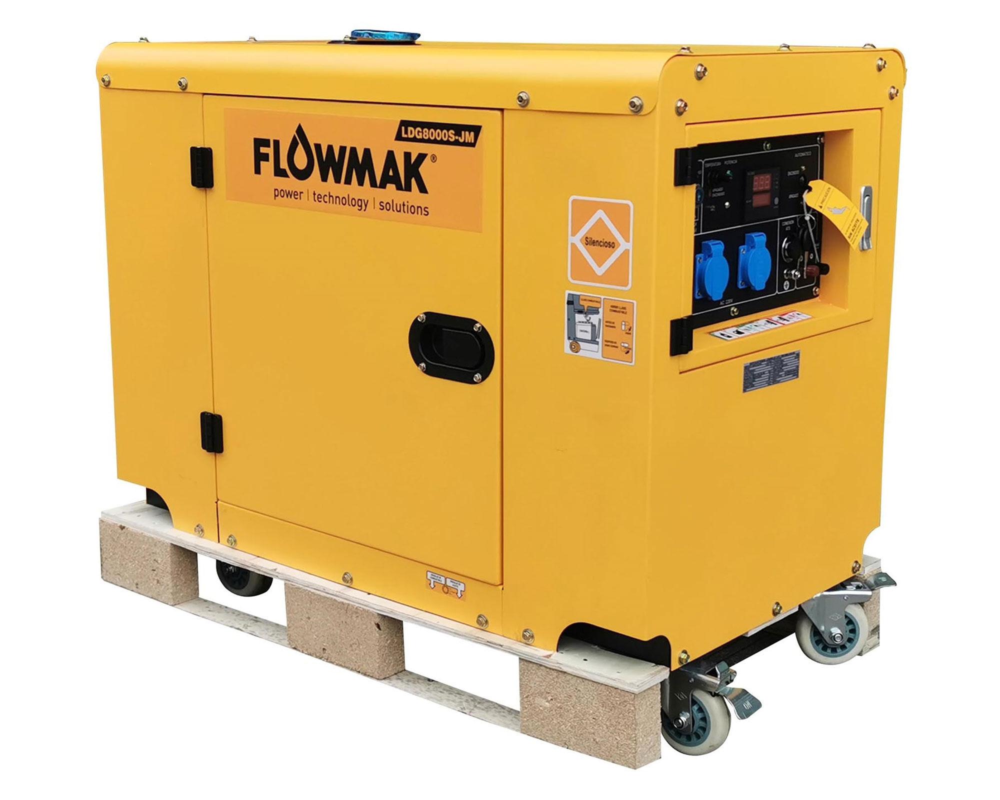 Generador a Diesel 6kw Insonorizado LDG8000S Flowmak-0