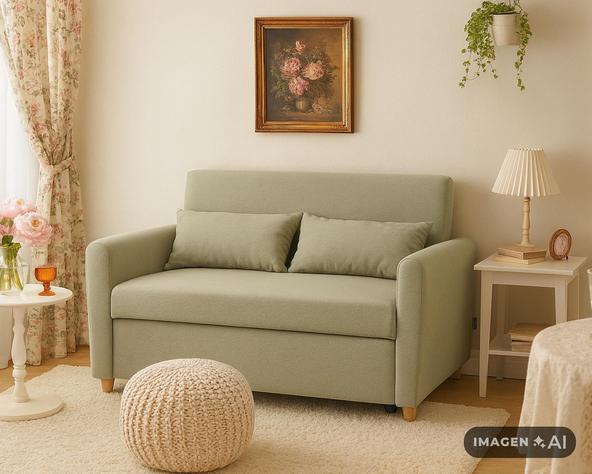 Sofá cama 2 plazas Murray tela gris-4