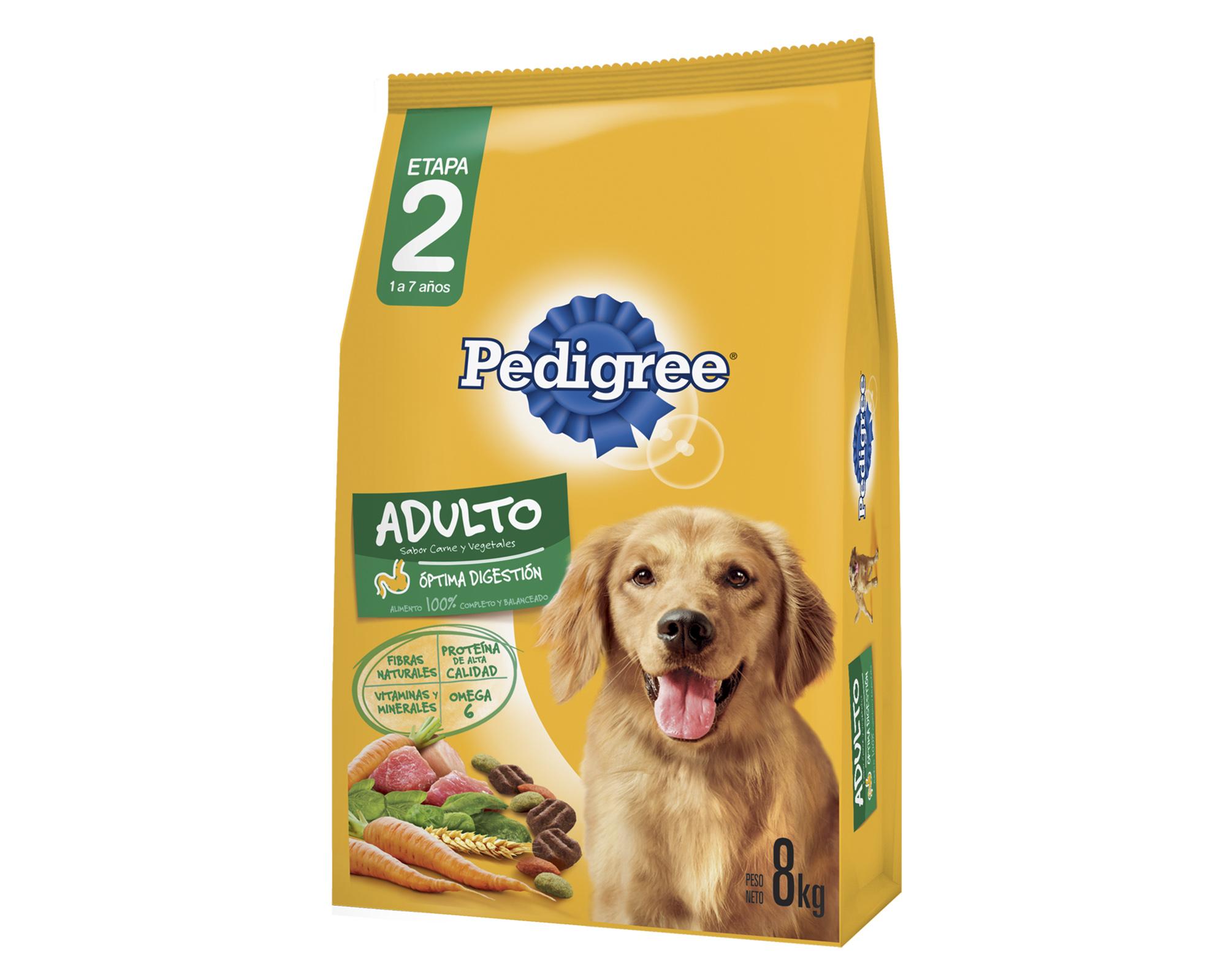 Alimento perro 8 kg carne y vegetales Pedigree-0