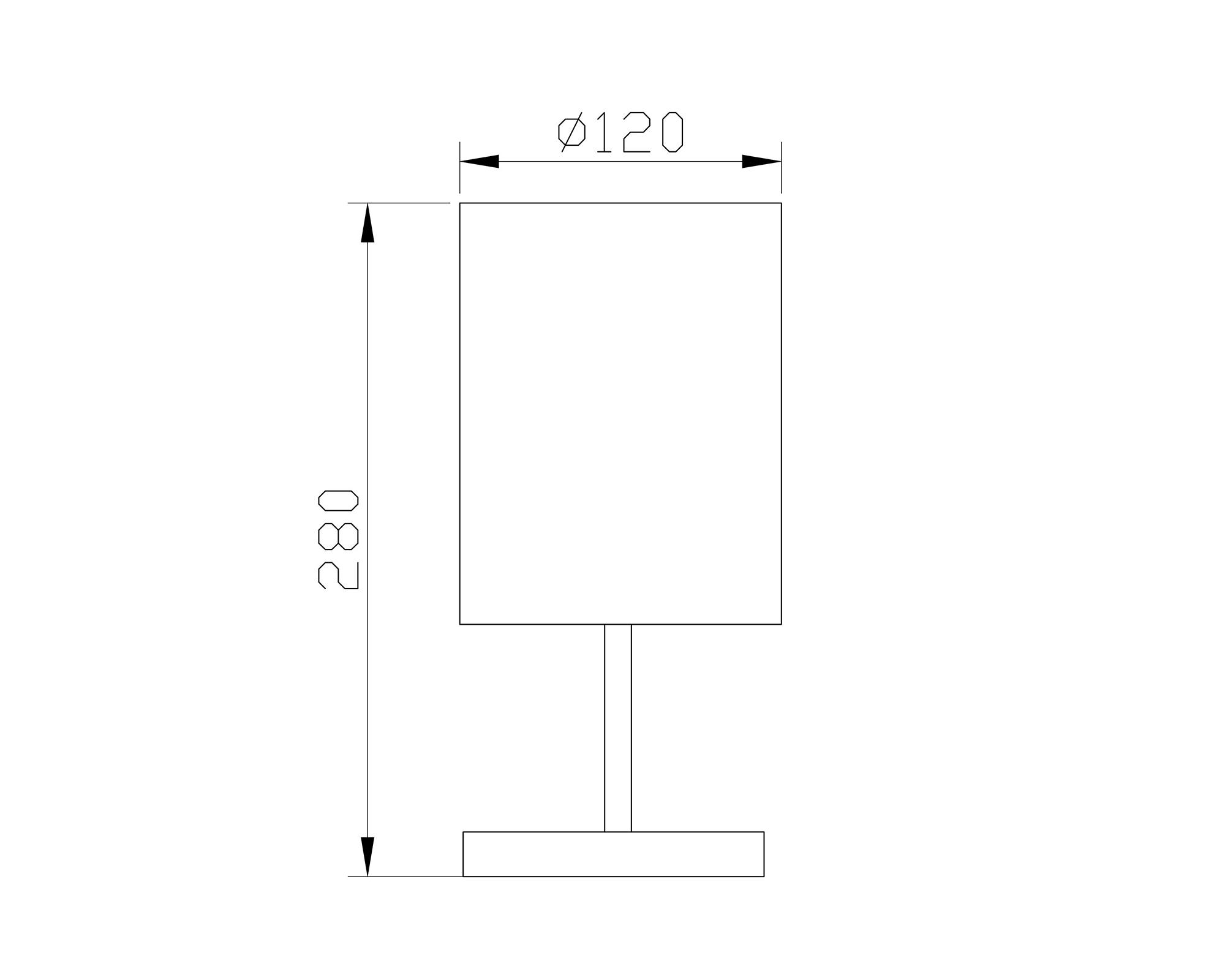 Lámpara de mesa touch 28 cm Luca-1