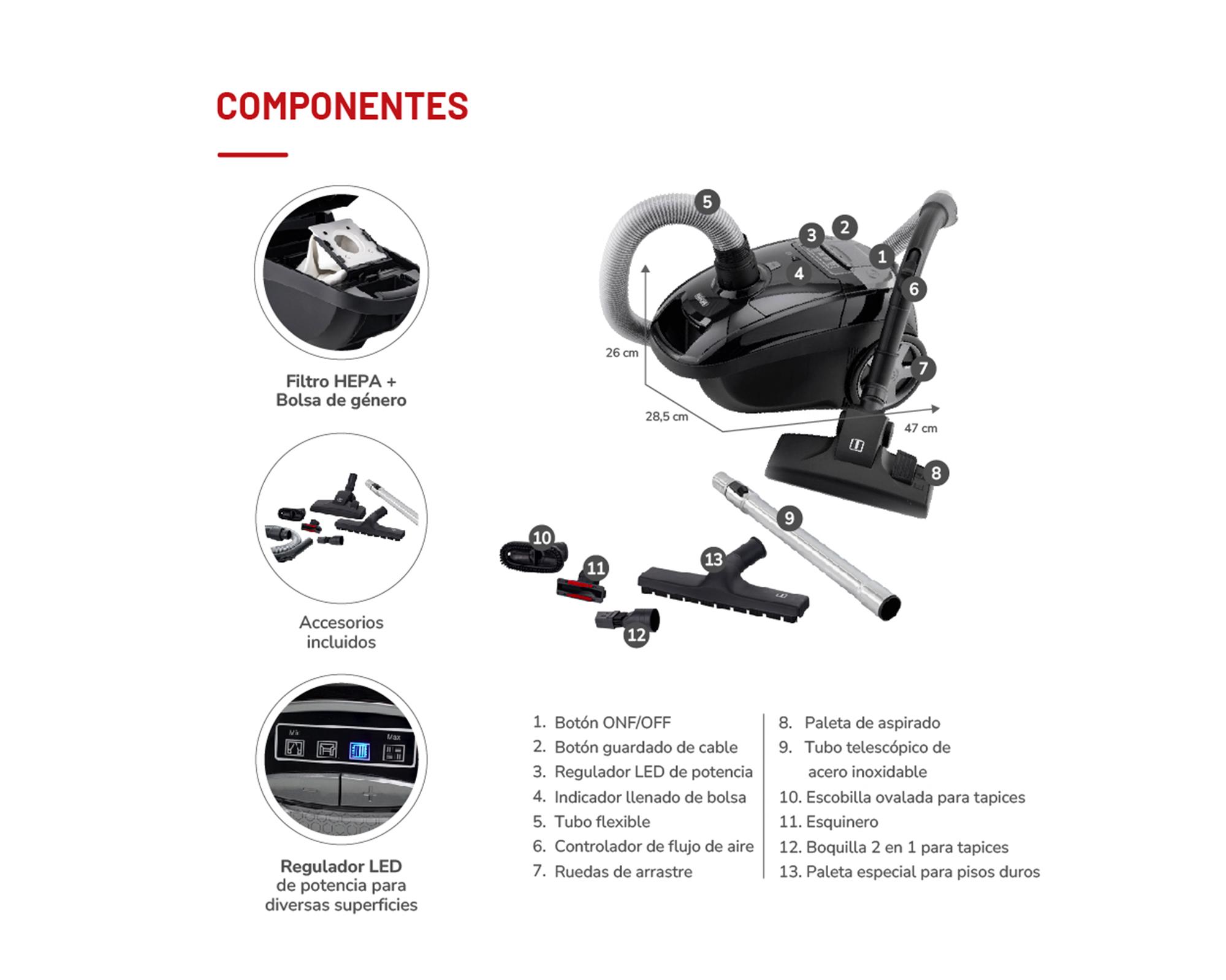 Aspiradora TH-2230 4 lt 2200 W-5