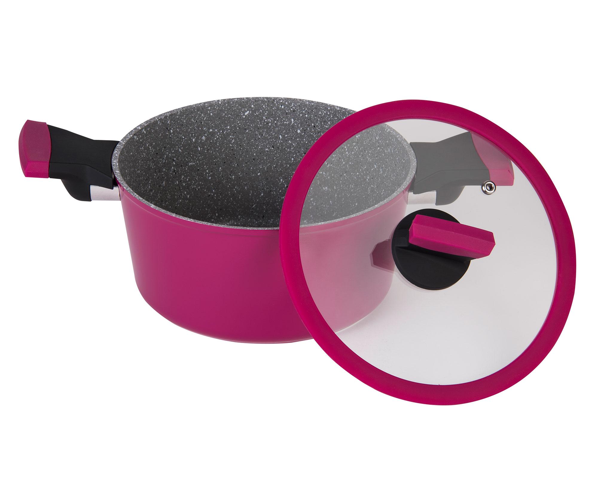 Olla 24 cm Soho cherry 2 piezas Kitchenware-2