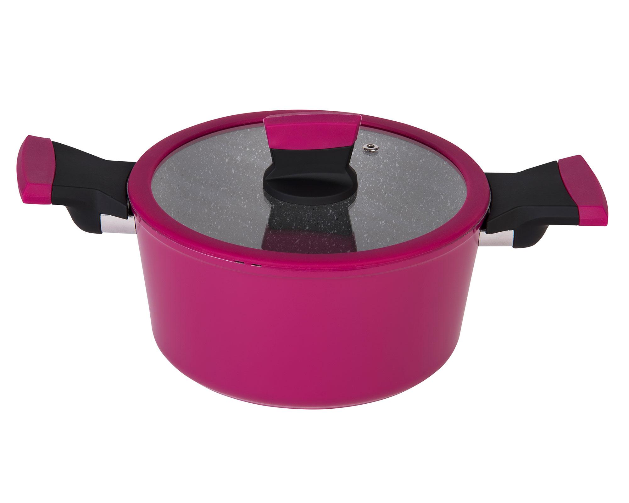 Olla 24 cm Soho cherry 2 piezas Kitchenware-1