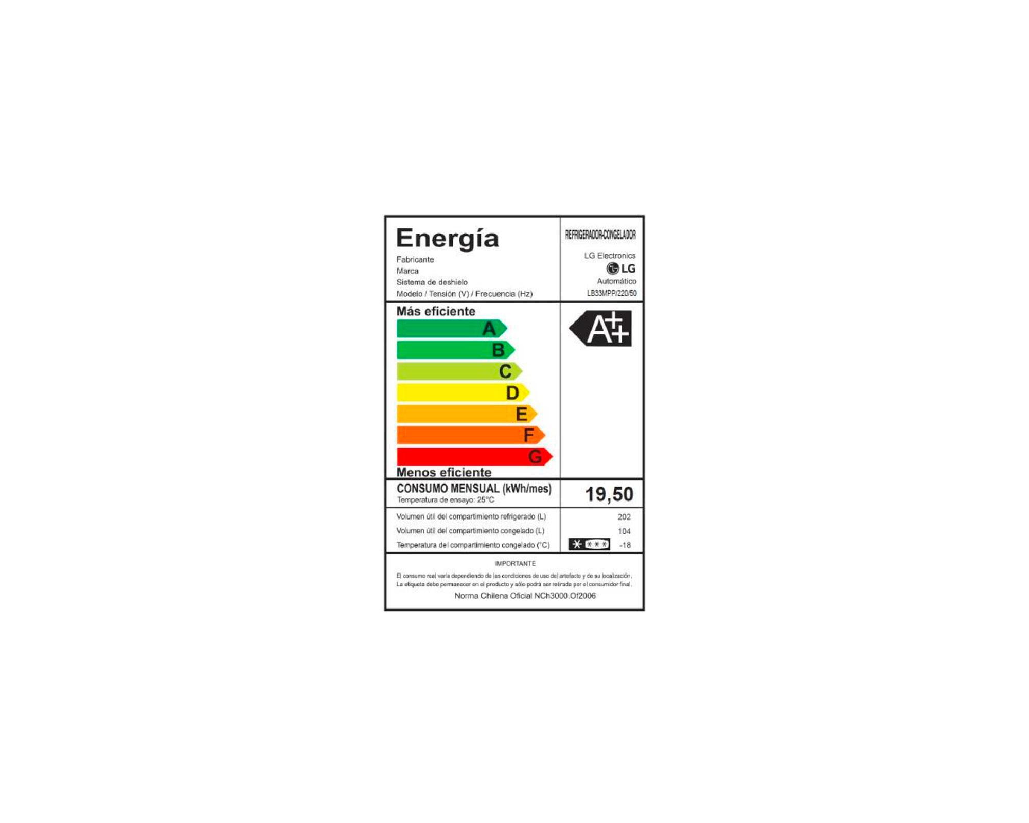 Refrigerador no frost 306 litros LB33MPP silver LG-13