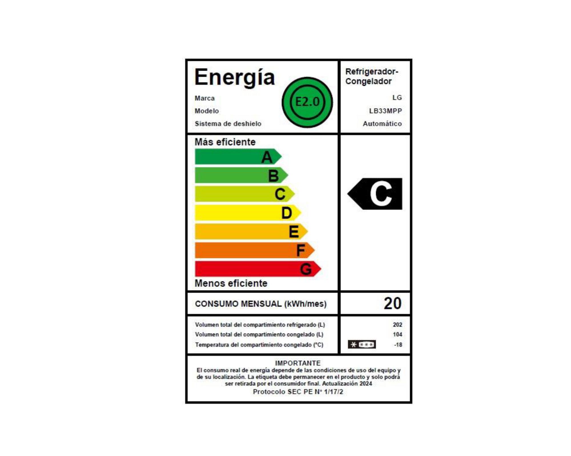 Refrigerador Bottom Freezer 306 lt LB33MPP-7