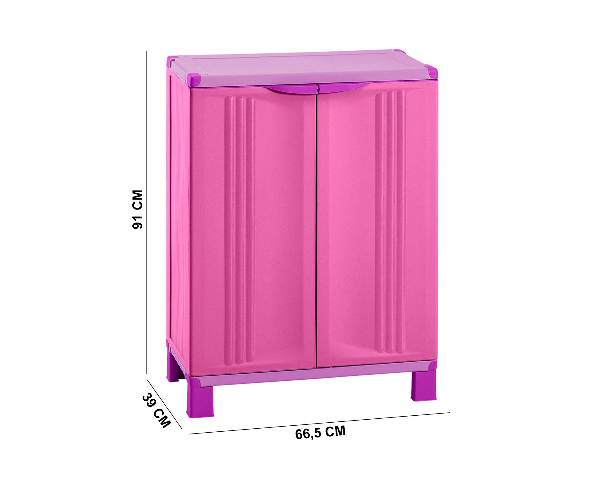 Armario 2 puertas rosado Rimax.-1