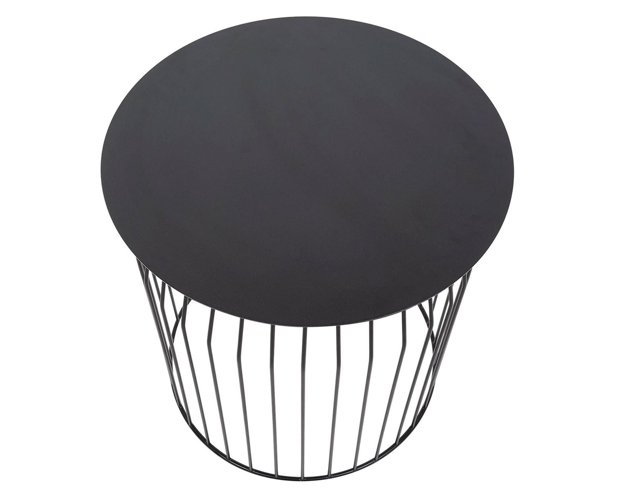 Mesa lateral 48 cm Wire negro Form Design-1