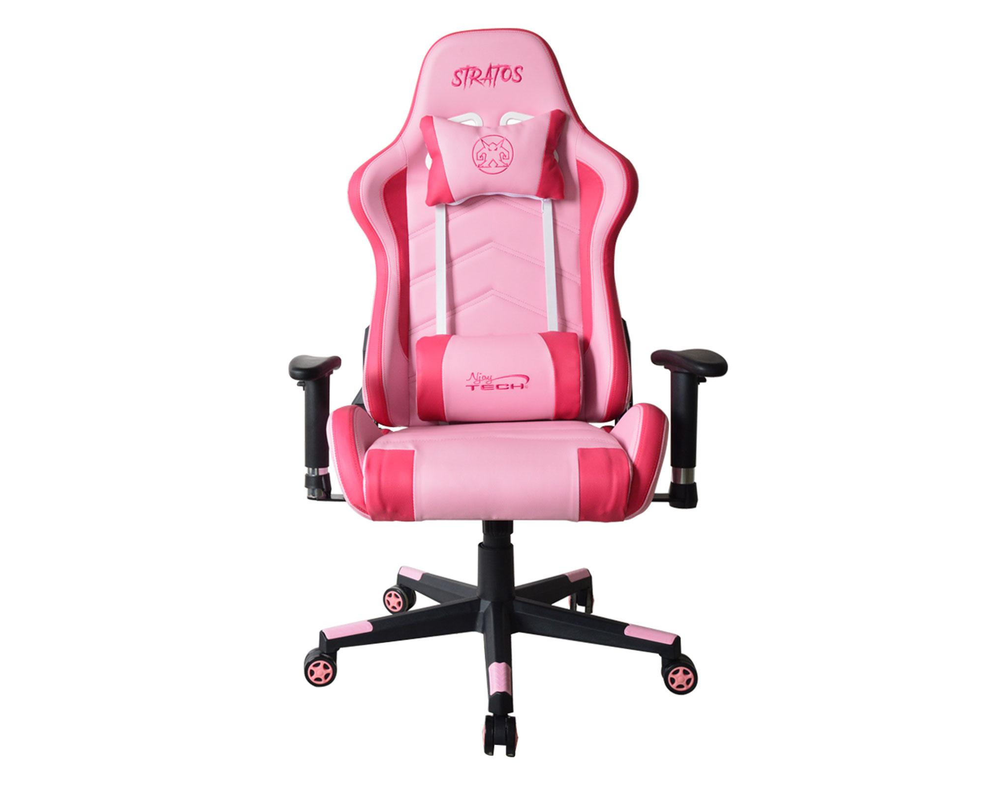 Silla gamer Stratos rosado NjoyTech-0
