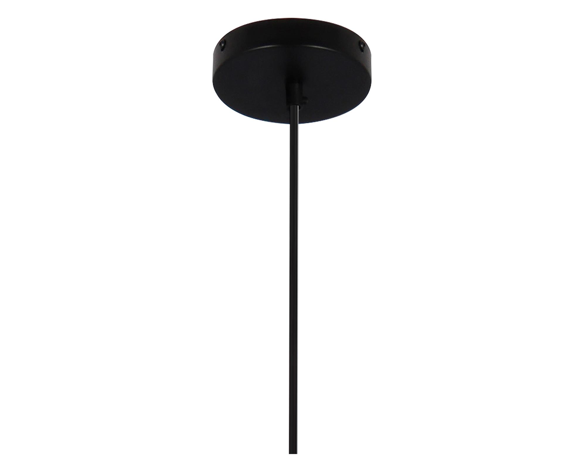Lámpara colgar 1L E27 Cecile negro Abitare-2