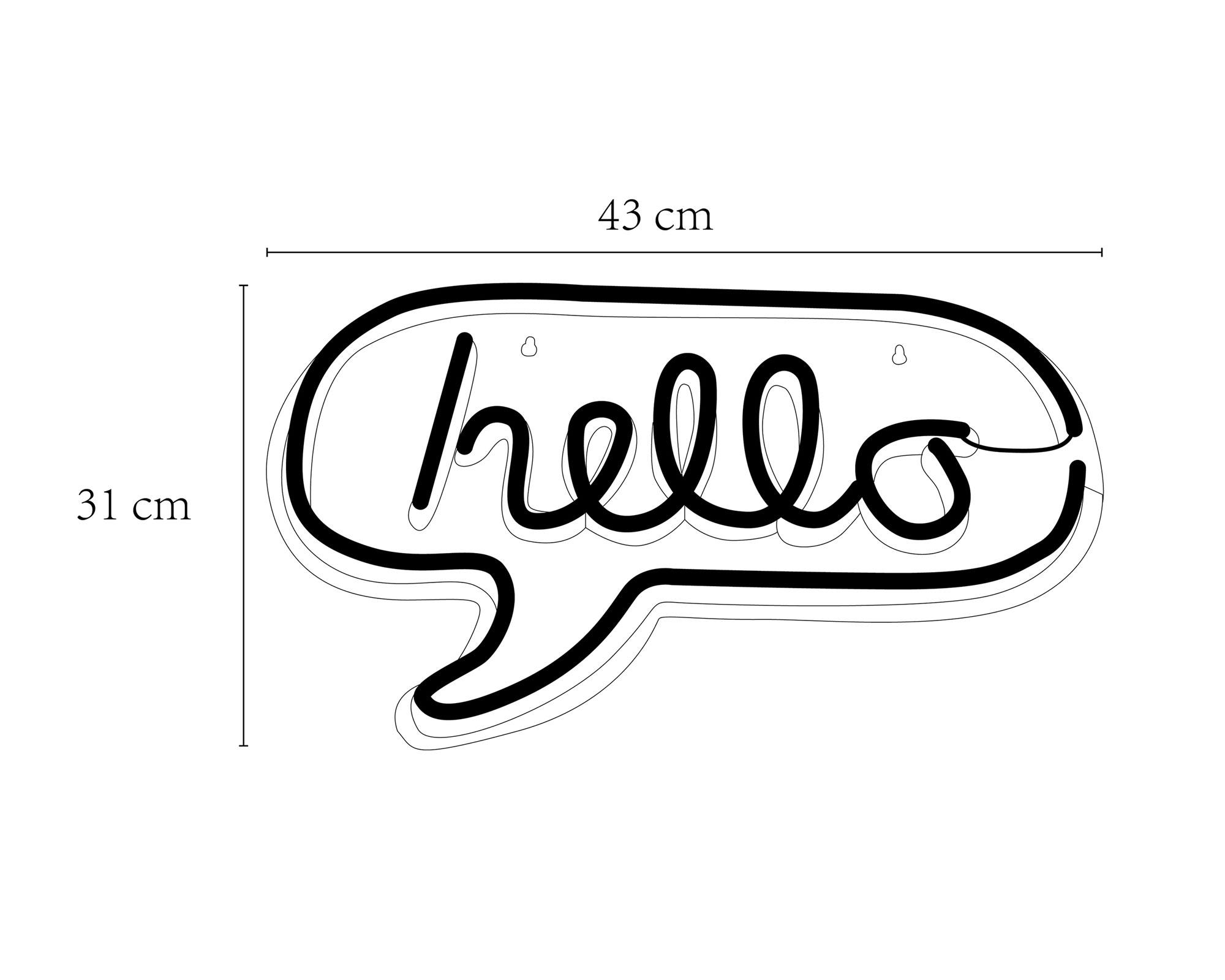 Lámpara colgar LED neón Hello Abitare.-4