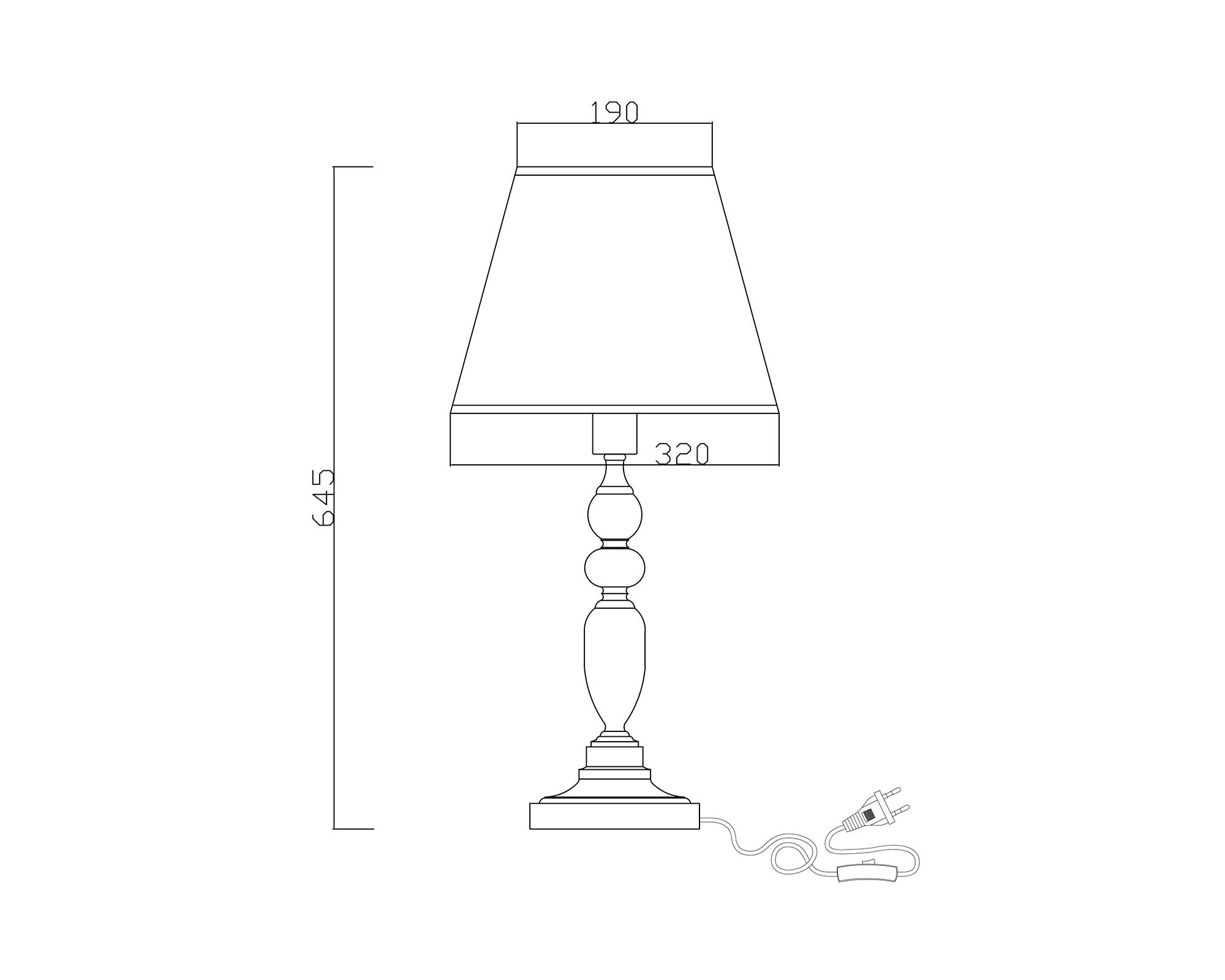 Lámpara sobremesa 1L E27 Poesie Abitare-3