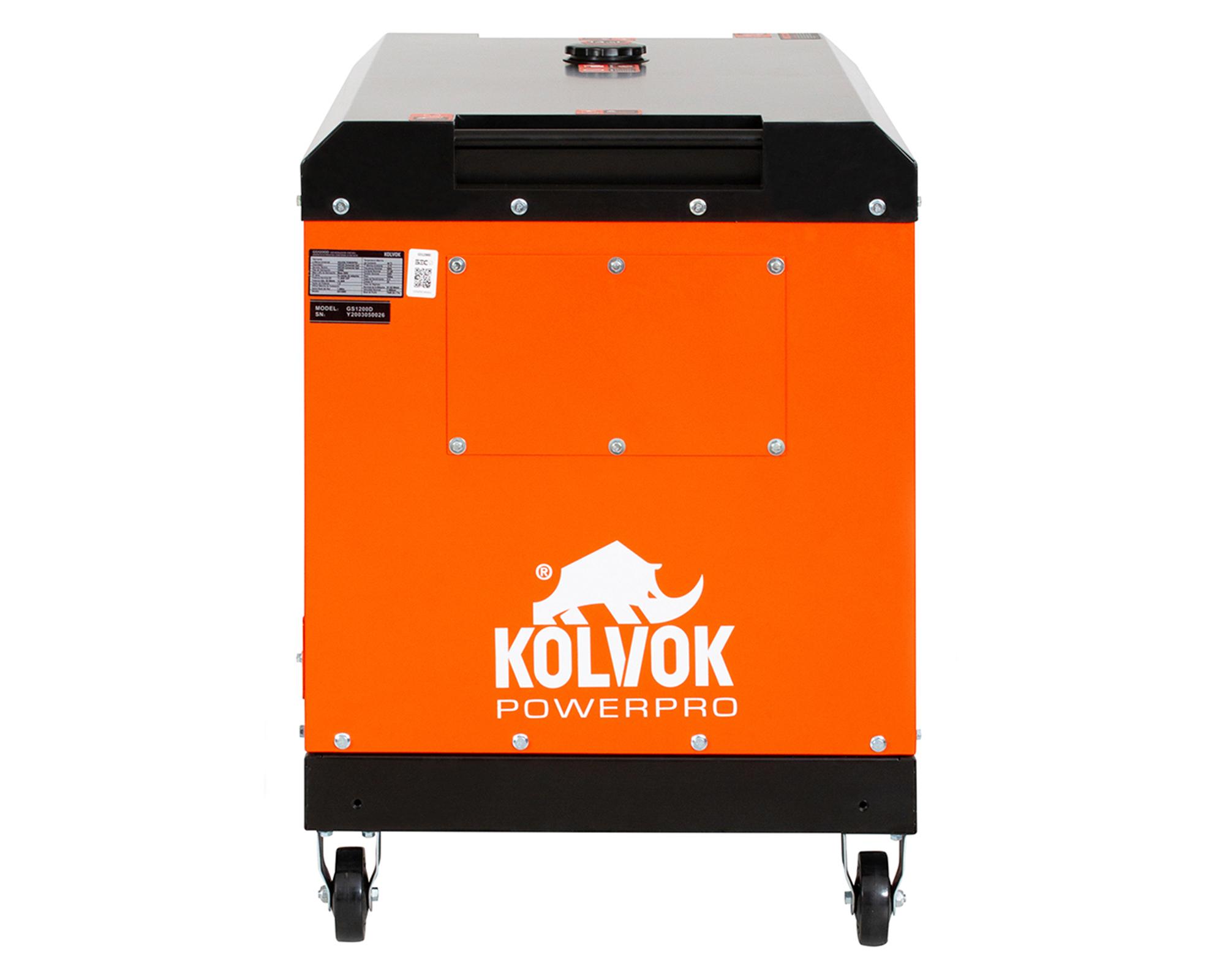 Generador eléctrico a diésel 12000W GS1200D Kolvok-3